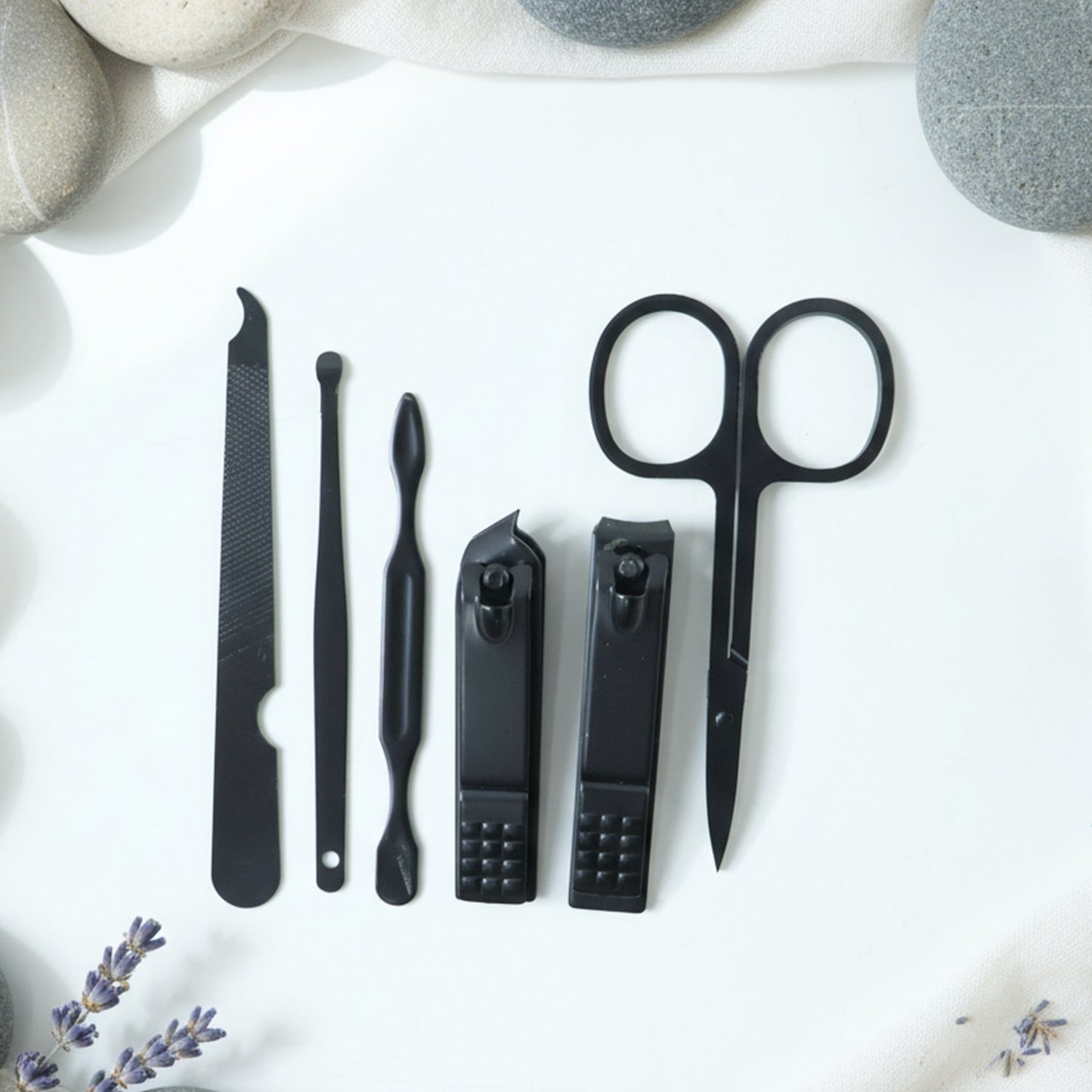 6 in 1 Professional Manicure & Pedicure Grooming Tool Set