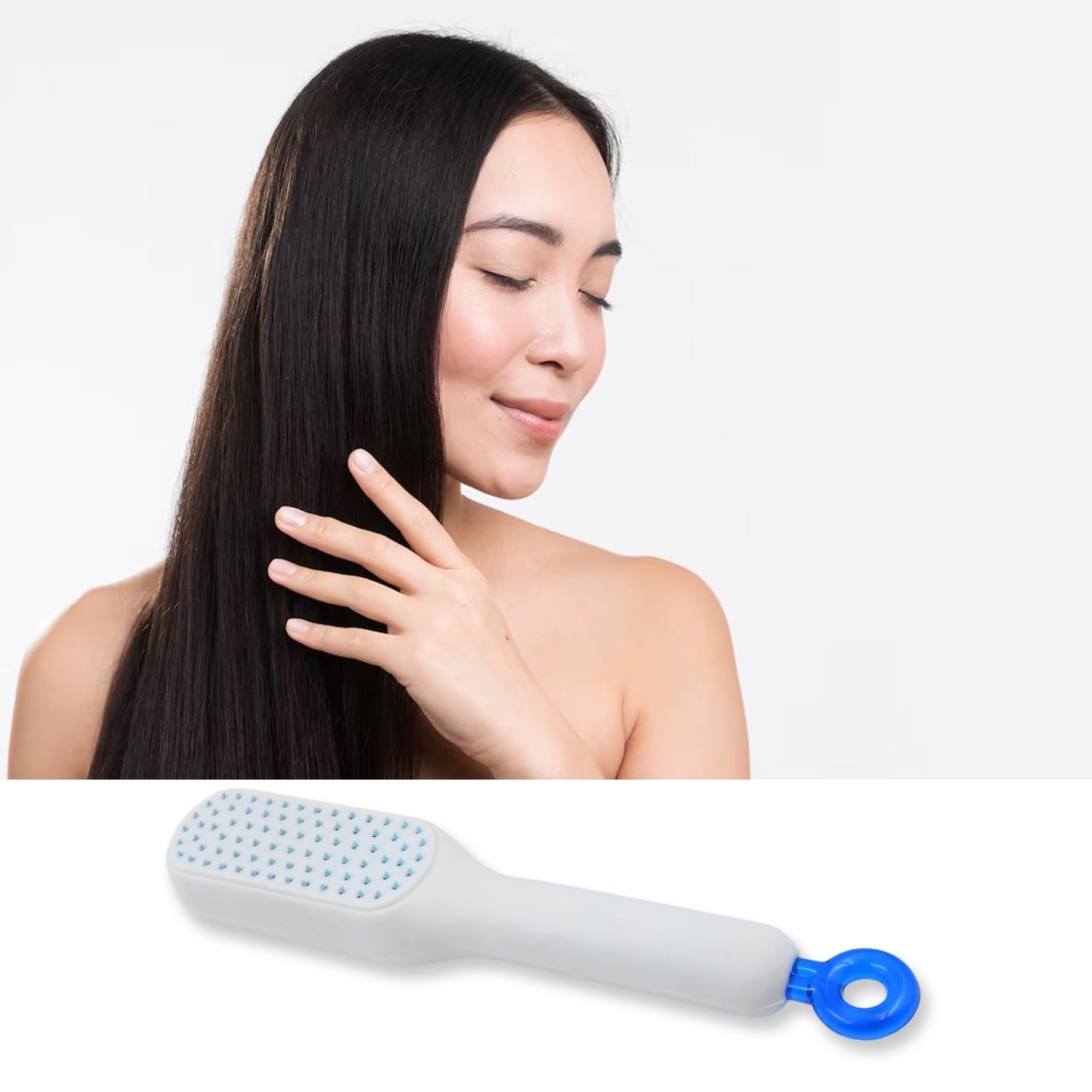 Self-Cleaning Hairbrush, Massage Comb (1 Pc / With Box), Hair accessories