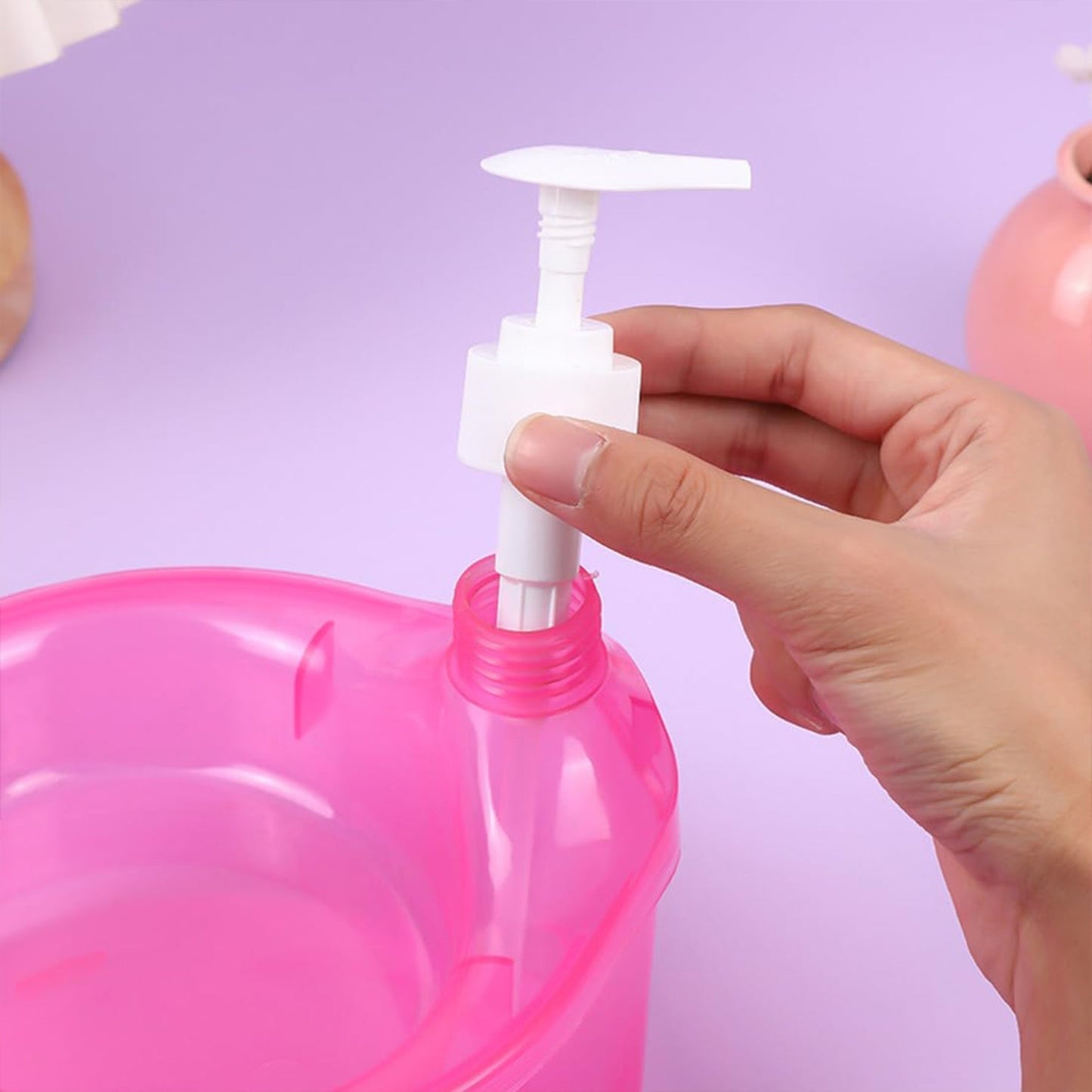 2-in-1 Double Layer Liquid Soap Dispenser with Pump & Sponge – Practical Kitchen & Hotel Sink Soap Pump Bottle (Rectangle)