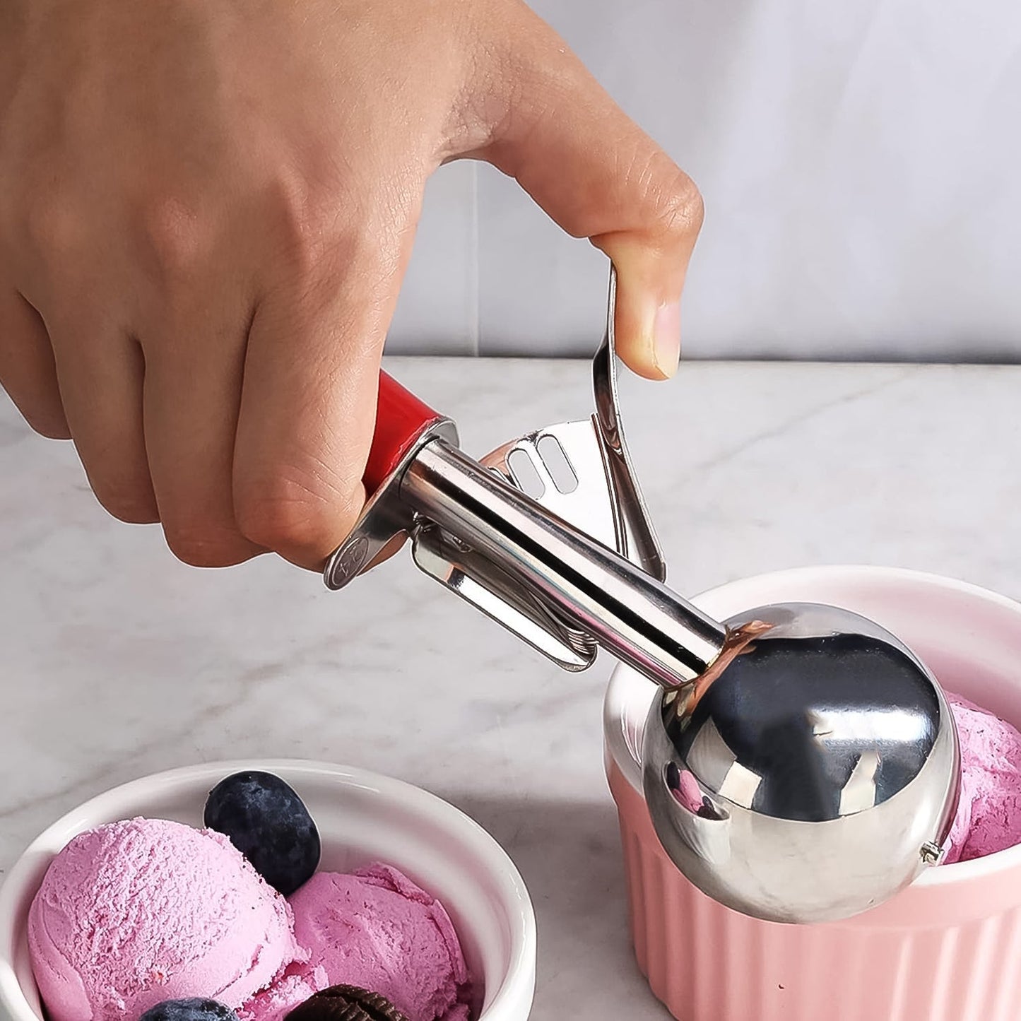 Apex Ice Cream Scoop â€“ 70 ML Stainless Steel Head with Ergonomic Handle (1 Pc)