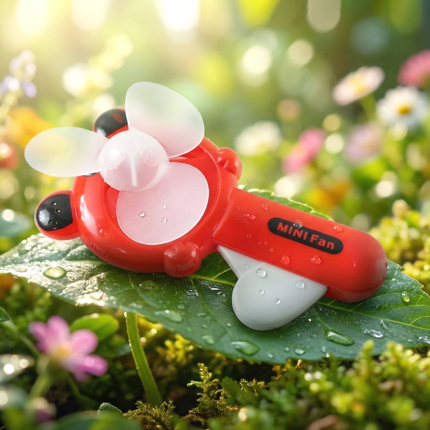 Hand Press Mini Portable Fan Toy (1 Pc, Mix Color & Design)