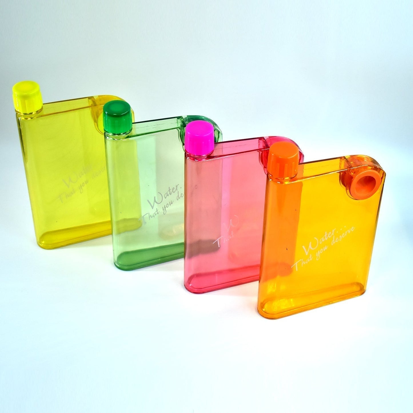 Notebook Style Slim Water Bottle (380 ml, Multicolor)