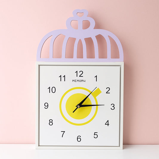 Decorative Square Wall Clock Battery Operated â€“ 1 Pc