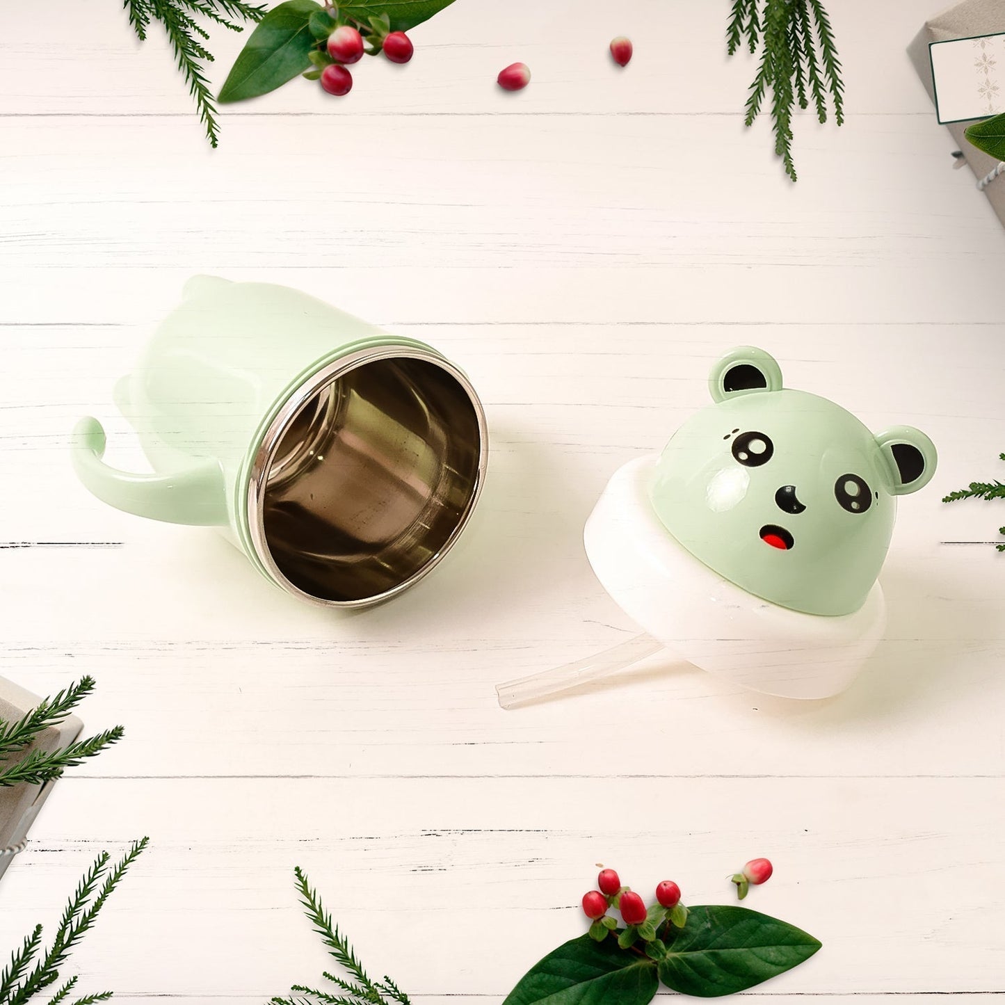 Apex Sipper Baby Cup Training Cup with Handles â€“ Spill Proof & Leak Proof (300 ML Approx)