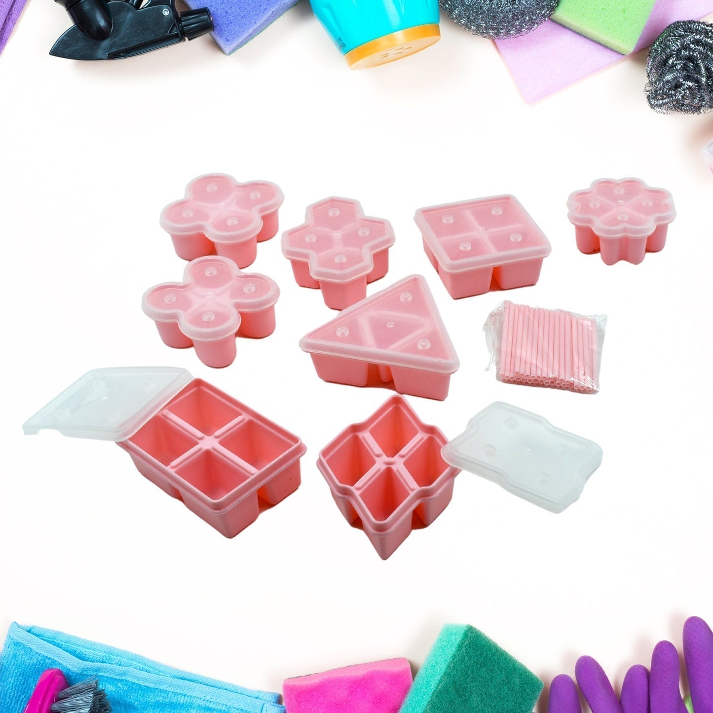 Multi Design Ice Mold Set Multi Shaped Ice Mold Bpa Free Mold Ice  Mold, Ice Maker Fun for Kids and Adults (8 Pcs Set)