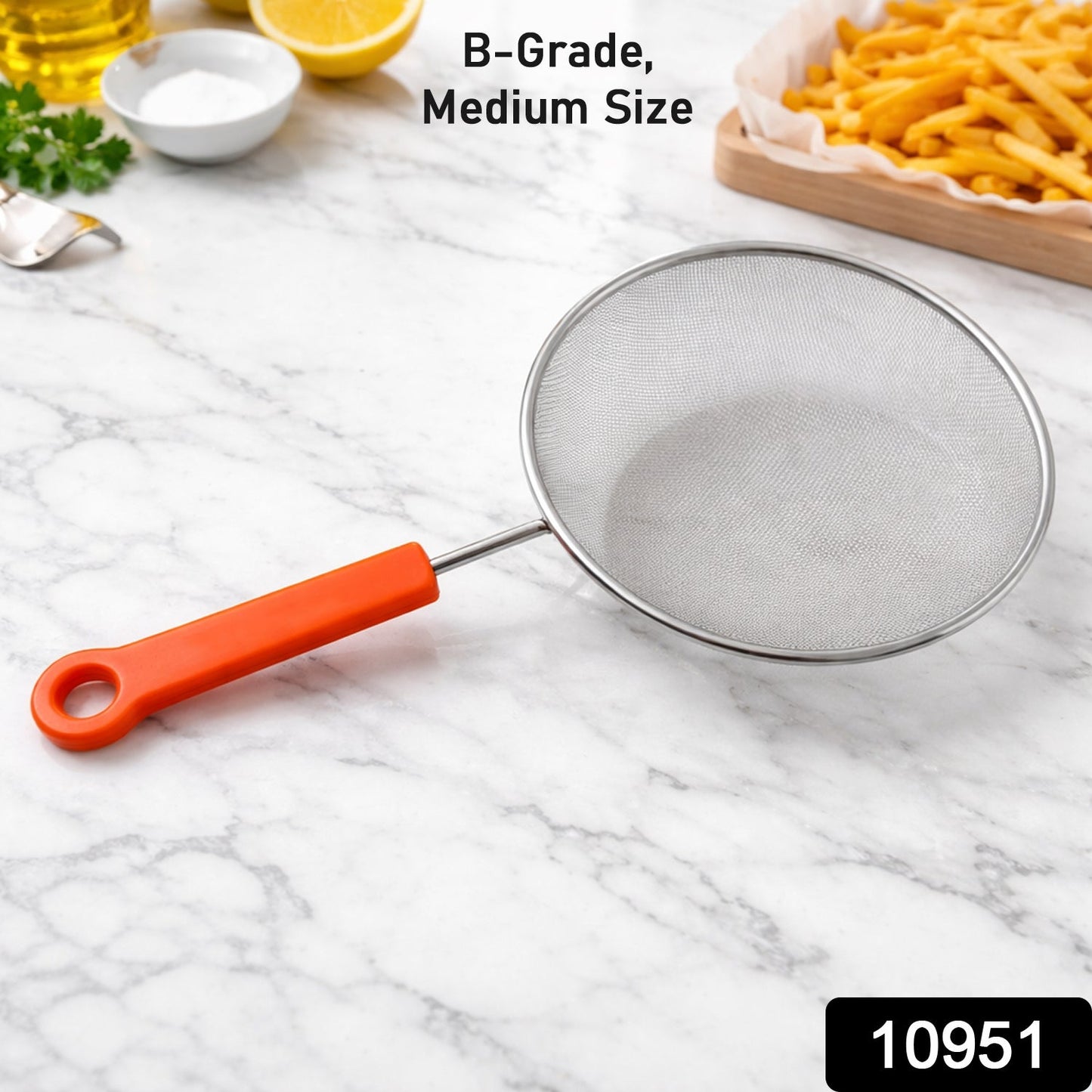 B-Grade Medium Size Fine Mesh Kitchen Strainer (1 Pc)