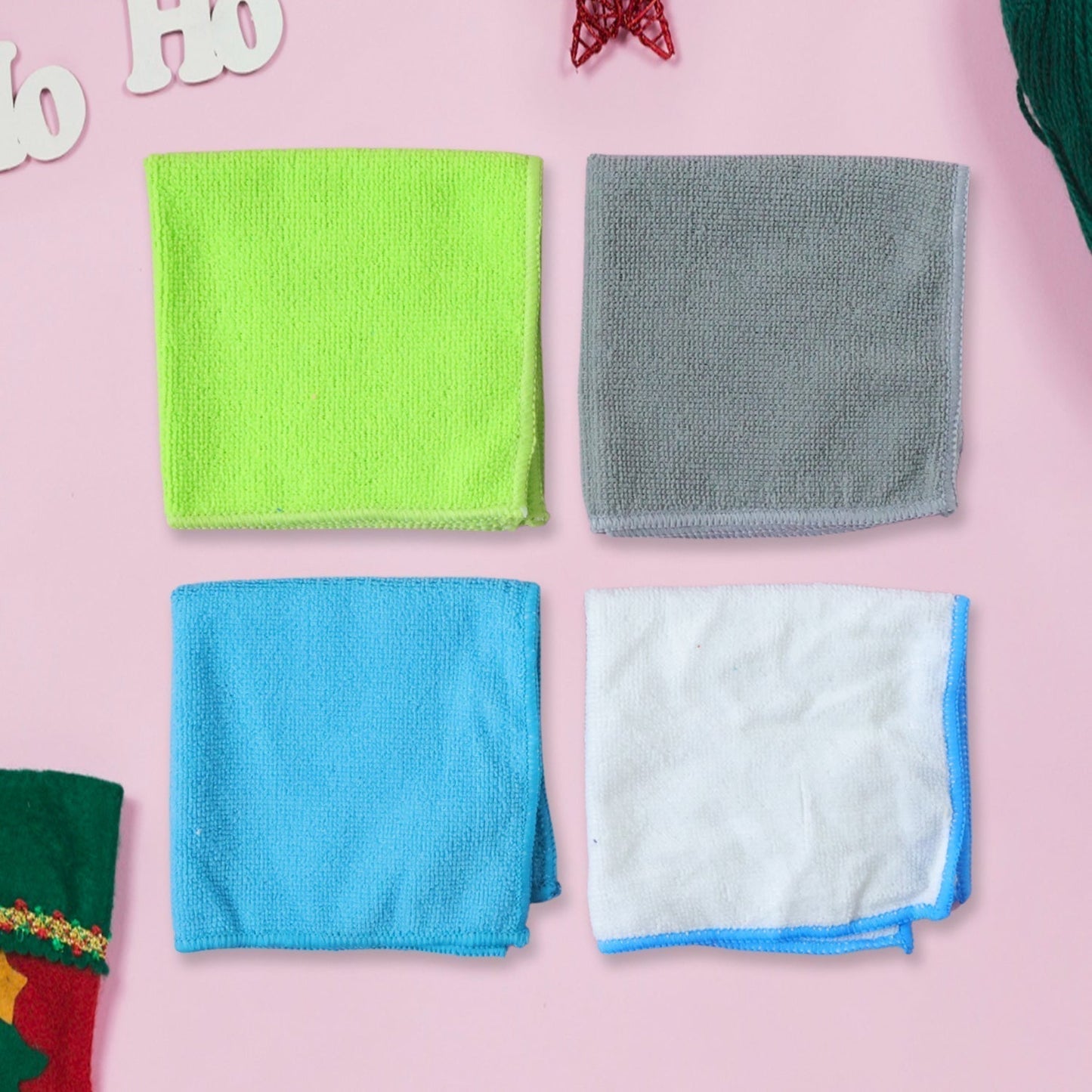 Microfiber Cleaning Cloth (4 Pc Set, 28x29 Cm)