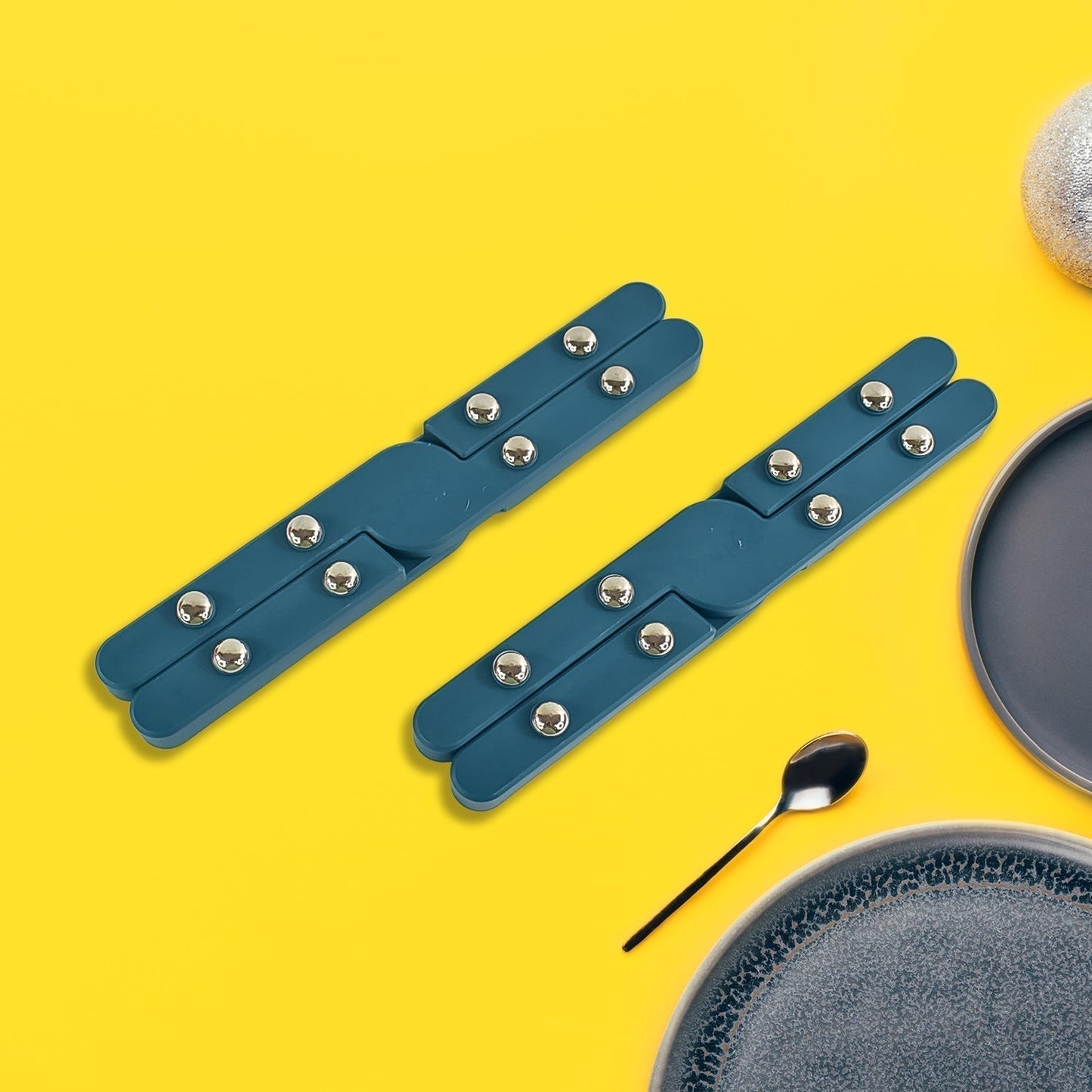 Apex Foldable Hot mate Set â€“ 2 Pcs, Folding Pan Stand for Hot Pots