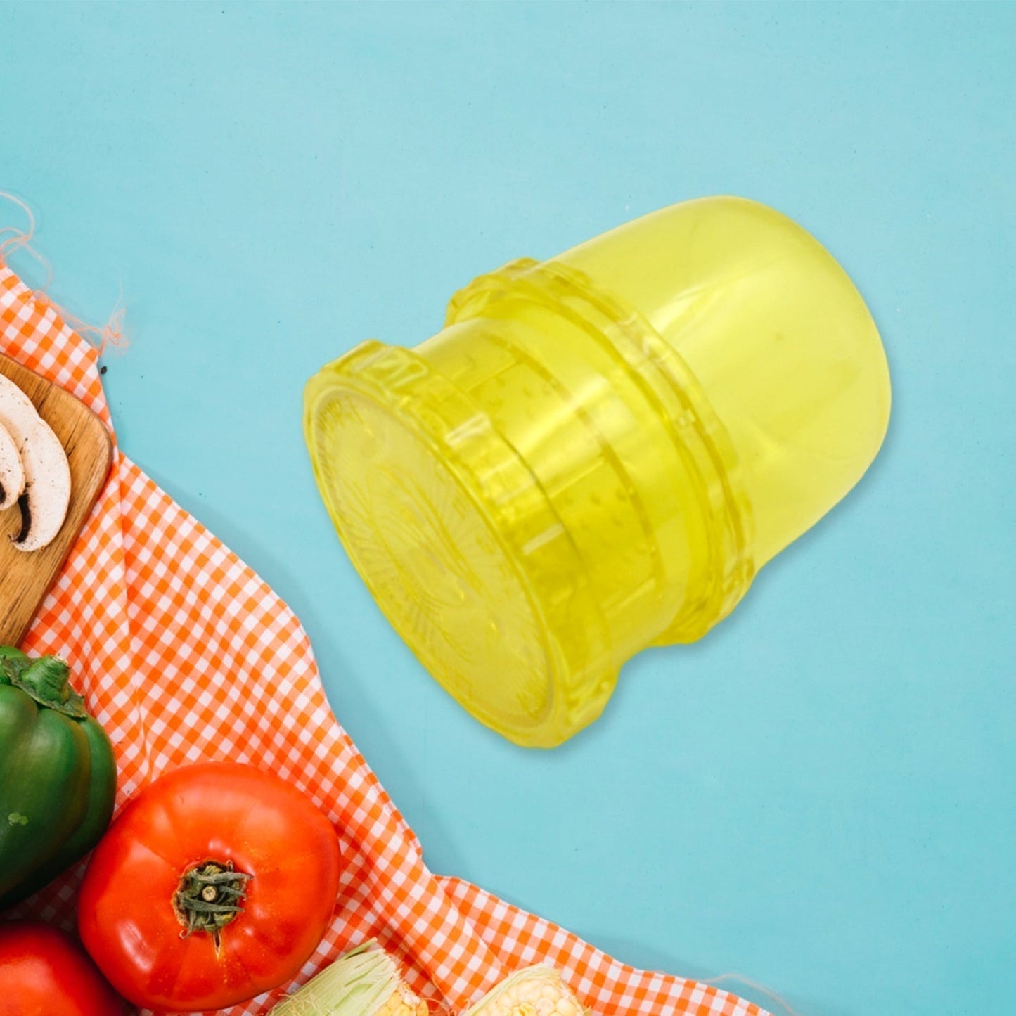 2-in-1 Manual Citrus Juicer & Grinder – Portable Ginger, Garlic, Fruit & Vegetable Squeezer for Healthy Juices & Salads