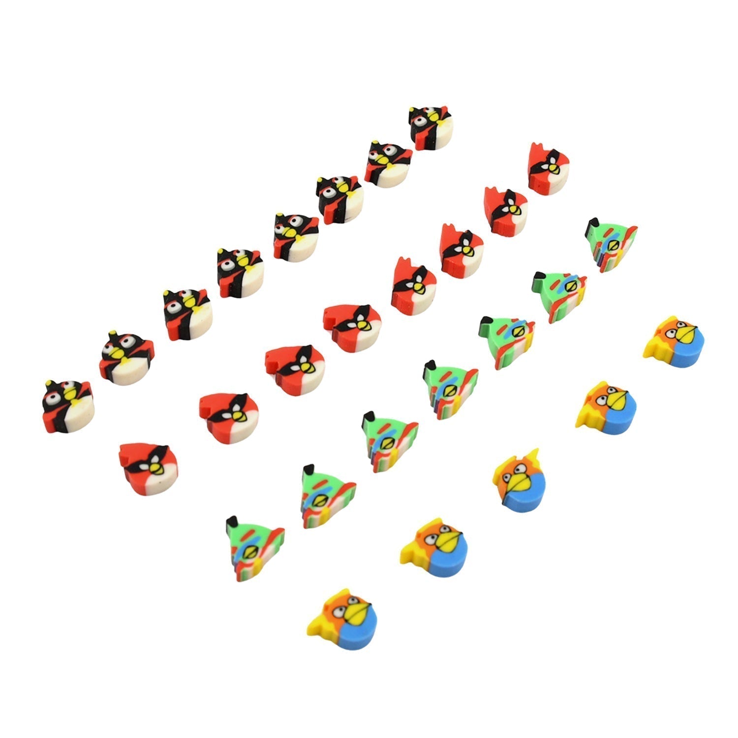 Colorful Novelty Eraser Set for Kids and Gifts (28 Pcs In 1 Packet)