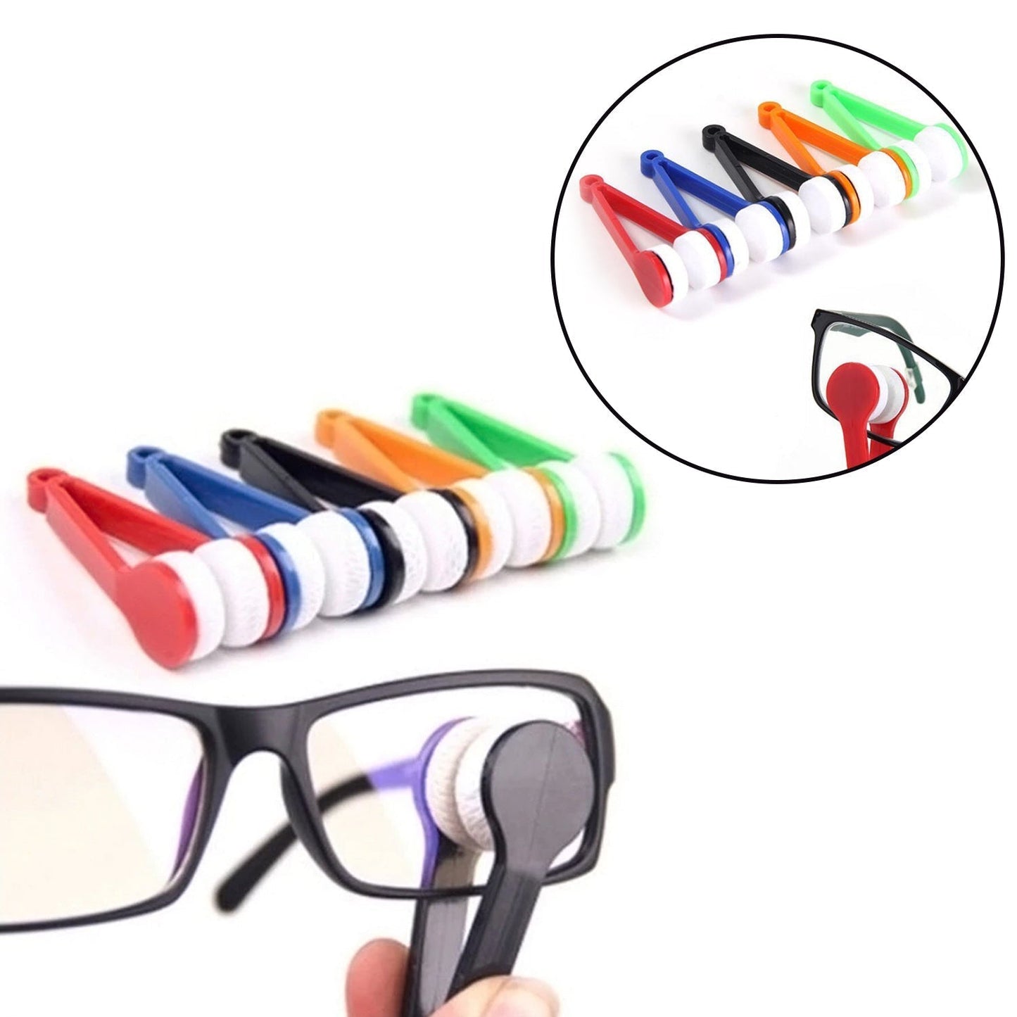5 Pc Goggle Cleaner With Box used for cleaning glasses and goggles and can be used in all kinds of places like household and official.