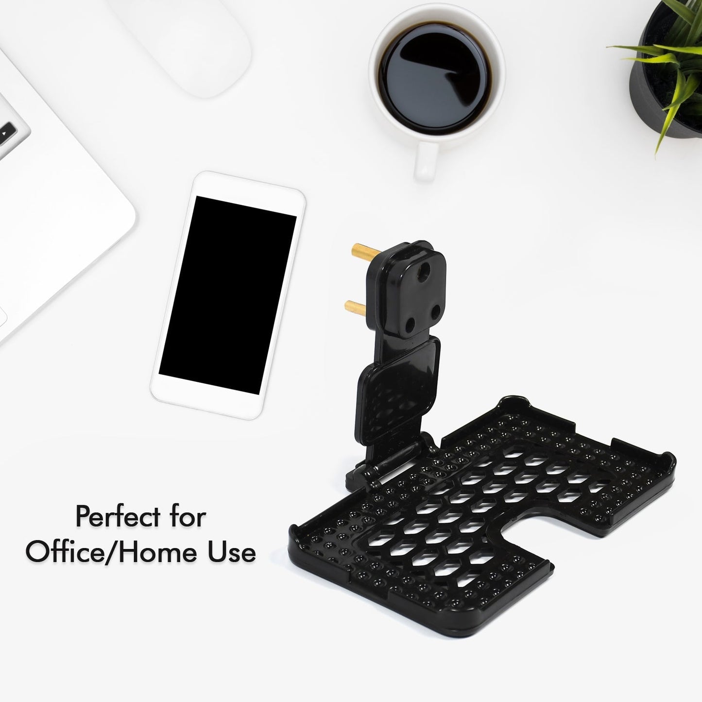 Multi-Purpose Wall Holder Stand for Charging Mobile (Black)