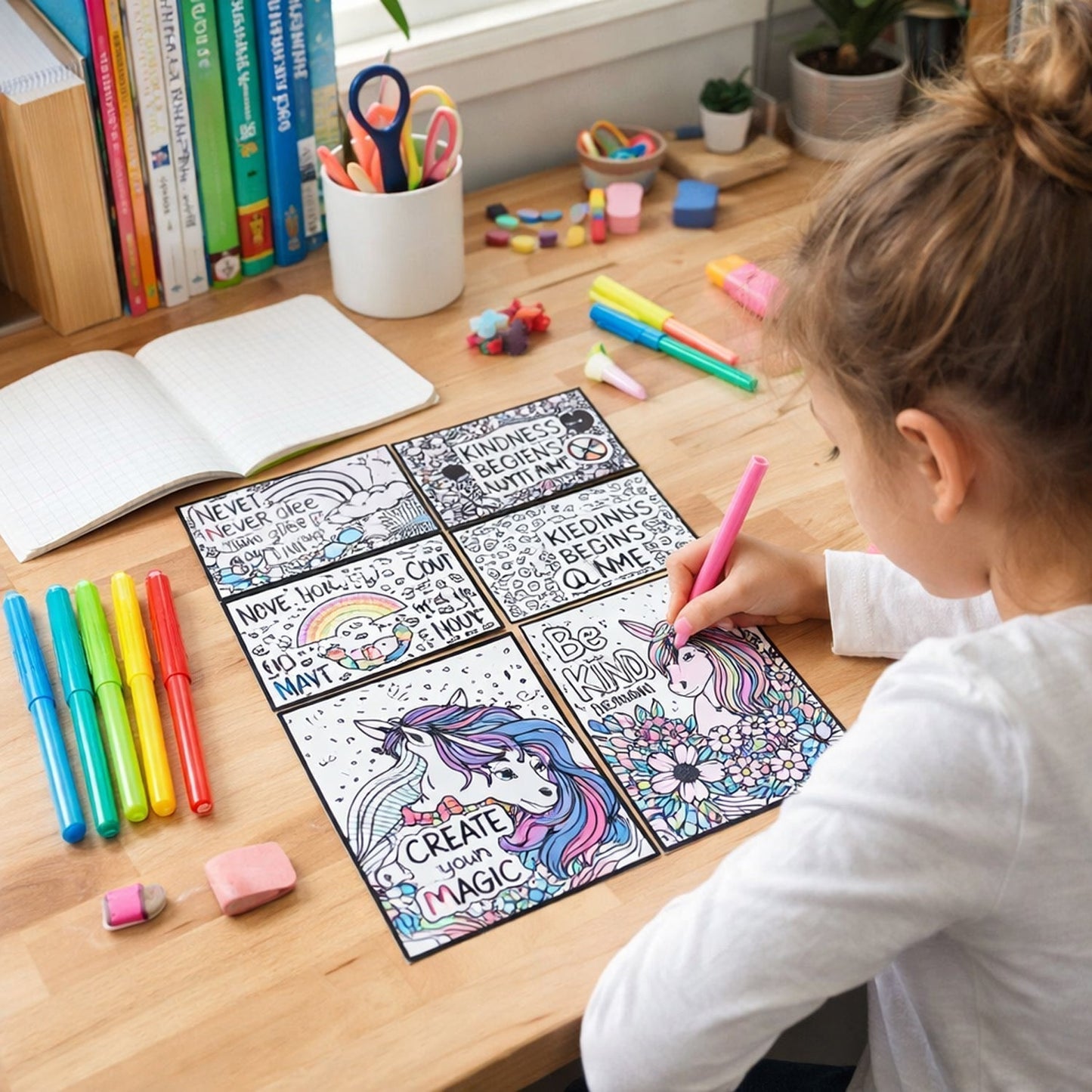 Creative Kids Colouring & Activity Poster Set (11 Pc)