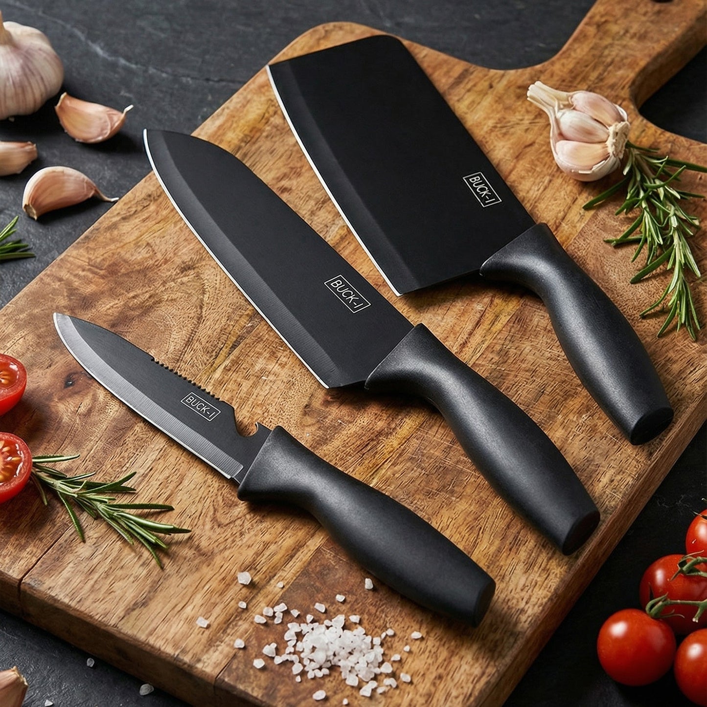 3-in-1 Professional Kitchen Knife Set (3 Pc set)