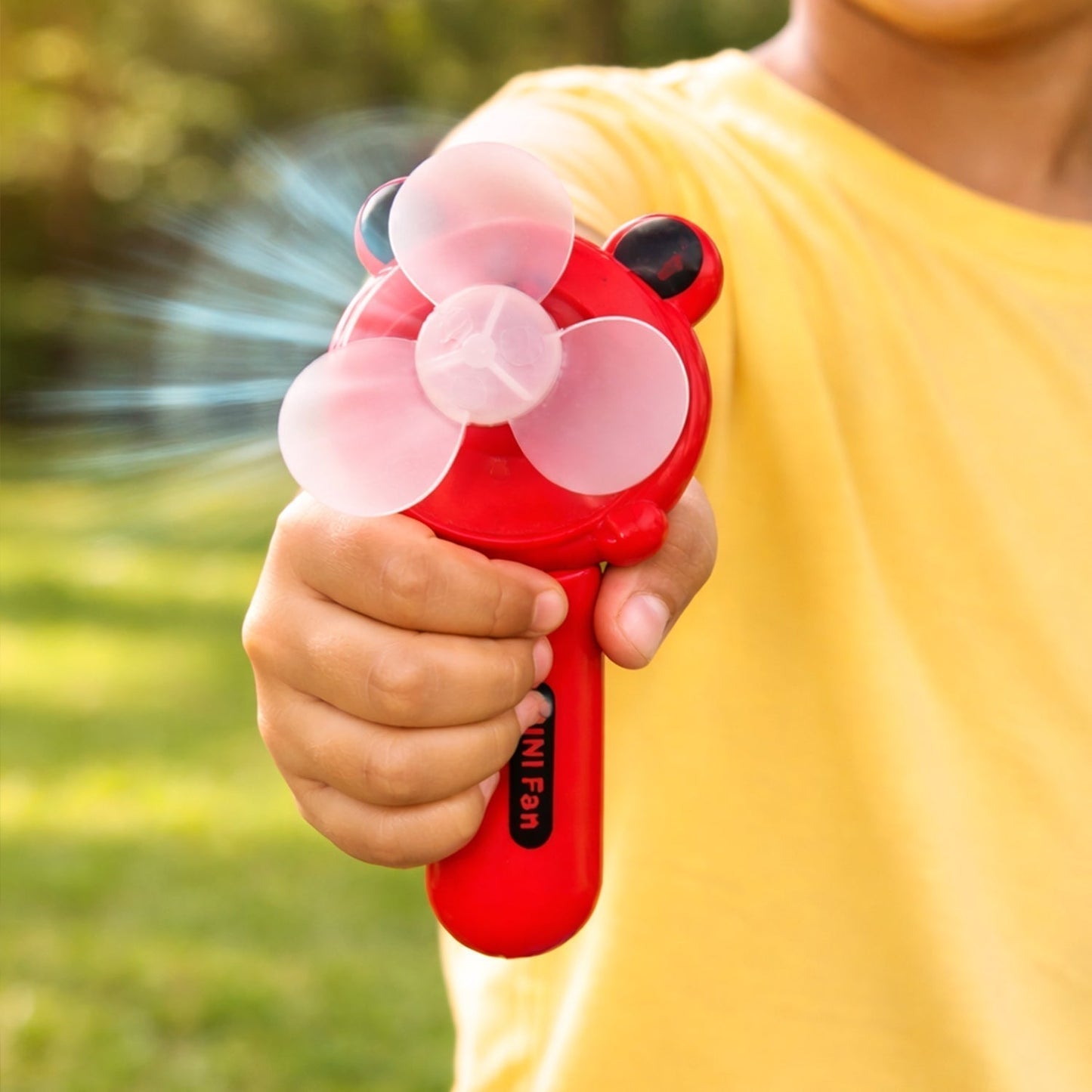 Hand Press Mini Portable Fan Toy (1 Pc, Mix Color & Design)