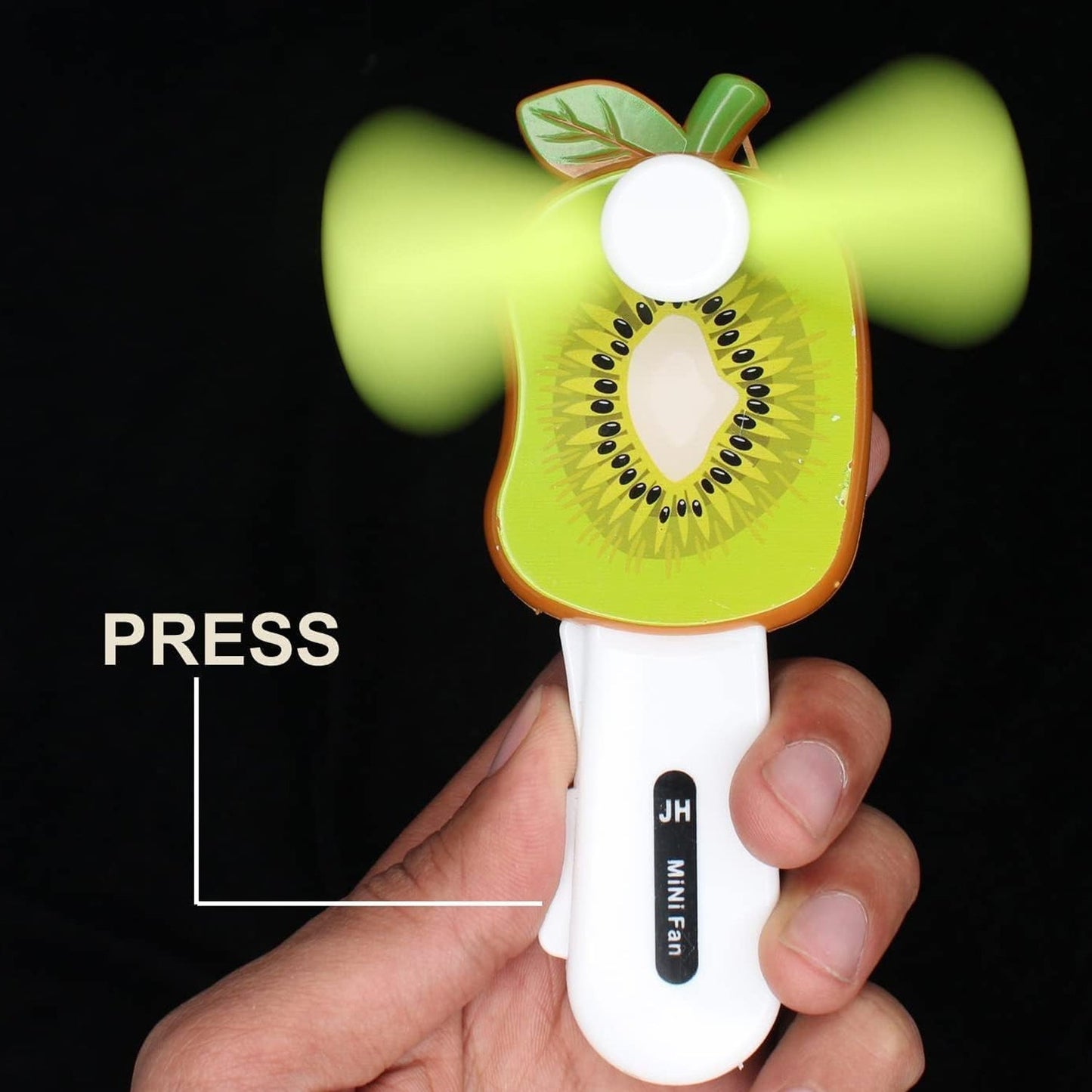 Mini Hand Pressure Fruit-Shaped Fan for Kids (1 Pc / Mix Design)