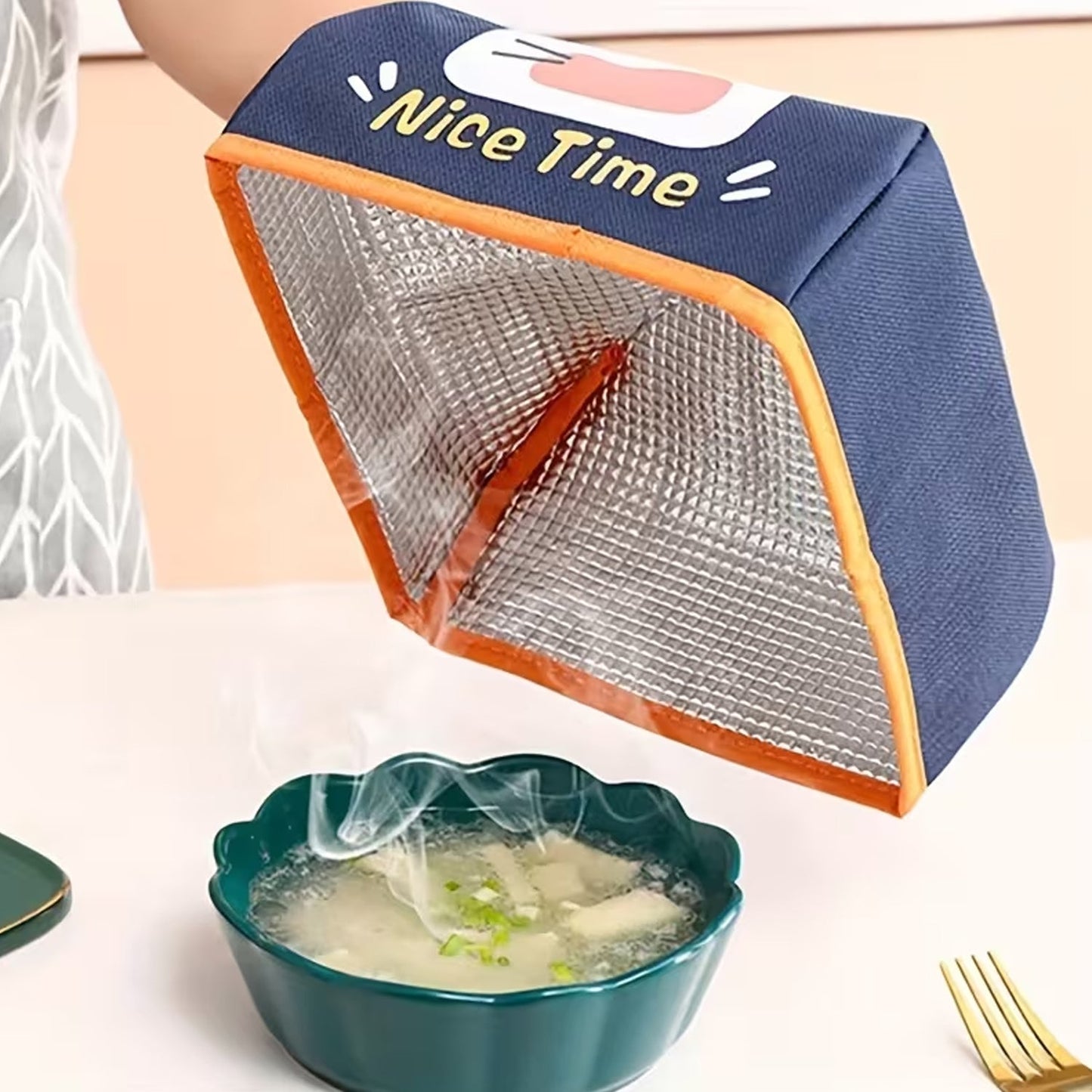 Reusable Fabric Food Cover (19 Ã— 19 Cm, 1 Pc)
