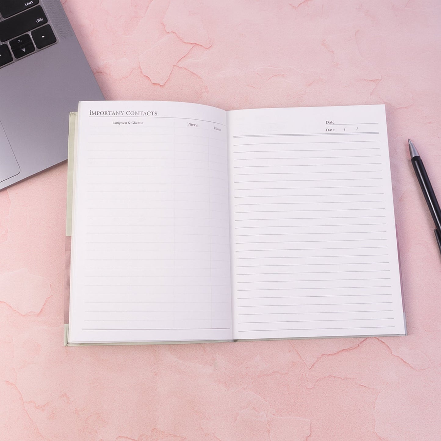 Hardbound Diary & Notebook (1 Pc / 100 Pages / 240x180mm)
