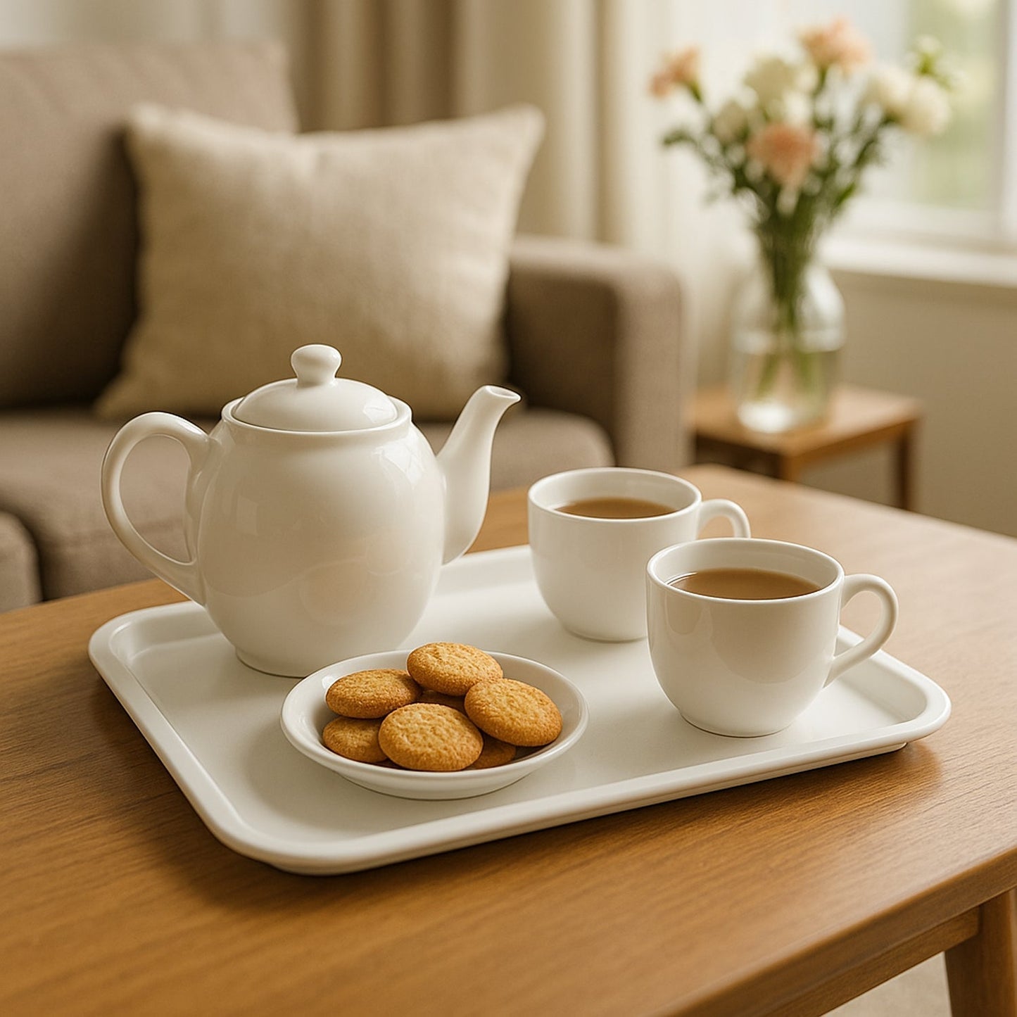 Plastic Serving Tray / Plate â€“ 40 Ã— 30 cm (1 Pc)
