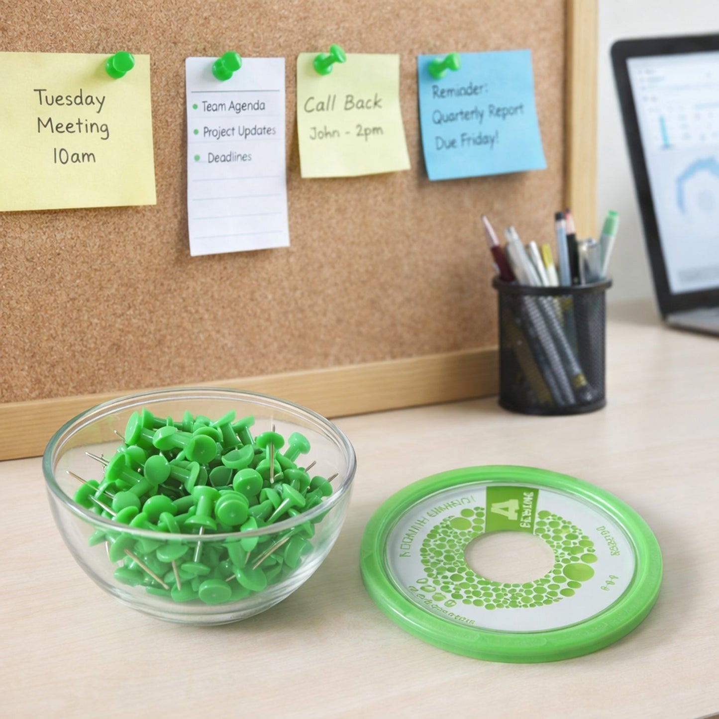 Heavy-Duty Plastic Head Push Pins Set (70 Pcs Set)