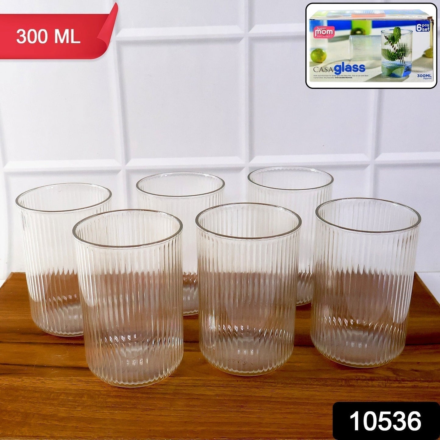 Supermom Plastic Casa Glass Set (6 Pc)