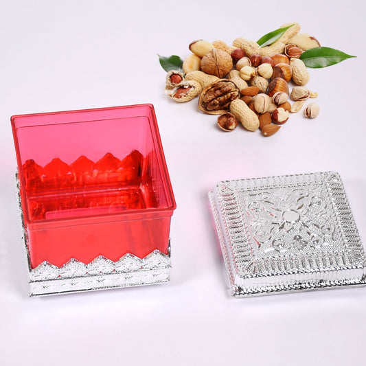 Ruby Dry fruit Storage Container - Attractive Design Box for Home & Kitchen