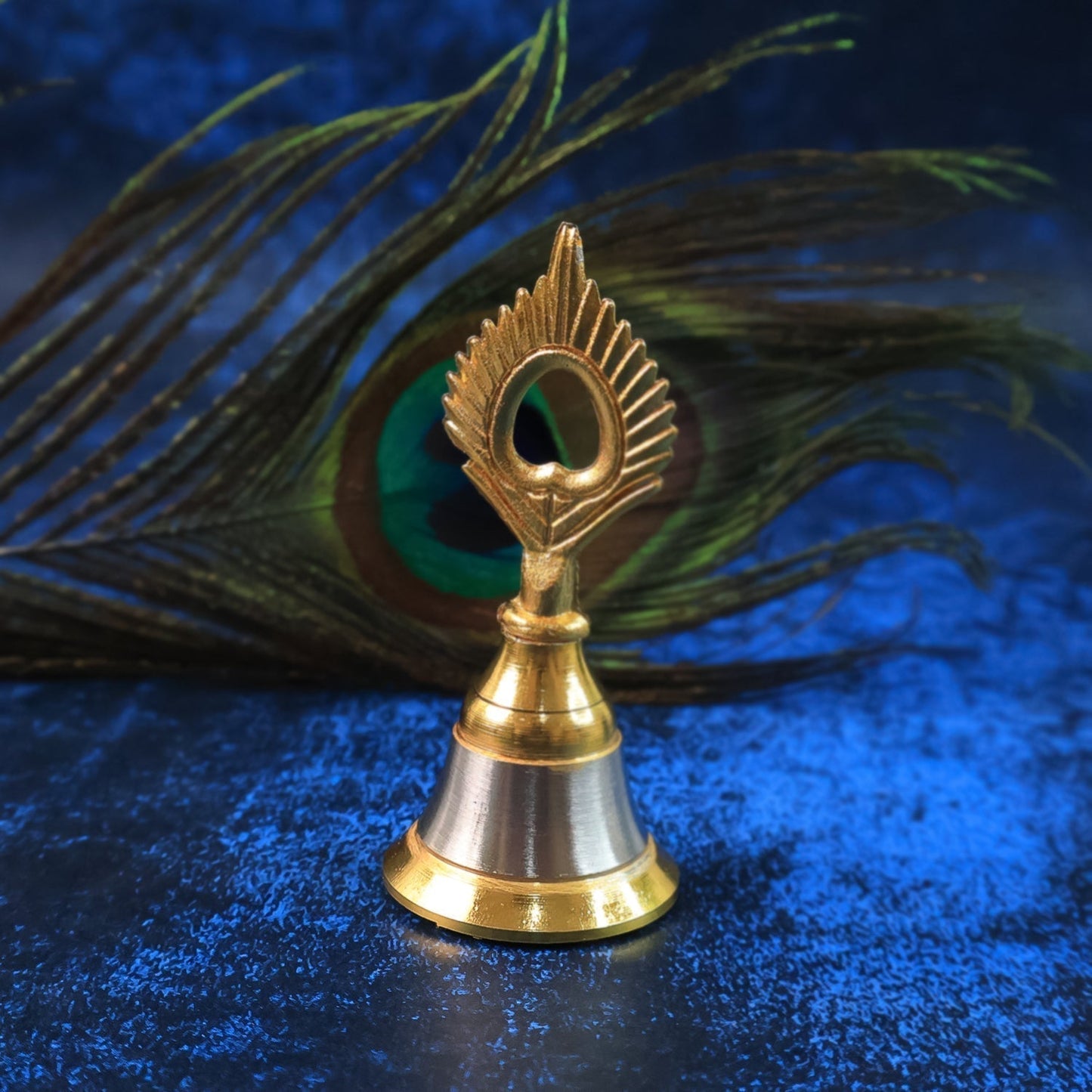 Brass and Steel Temple Ghanti (Pooja Bell) â€“ Decorative Spiritual Accessory