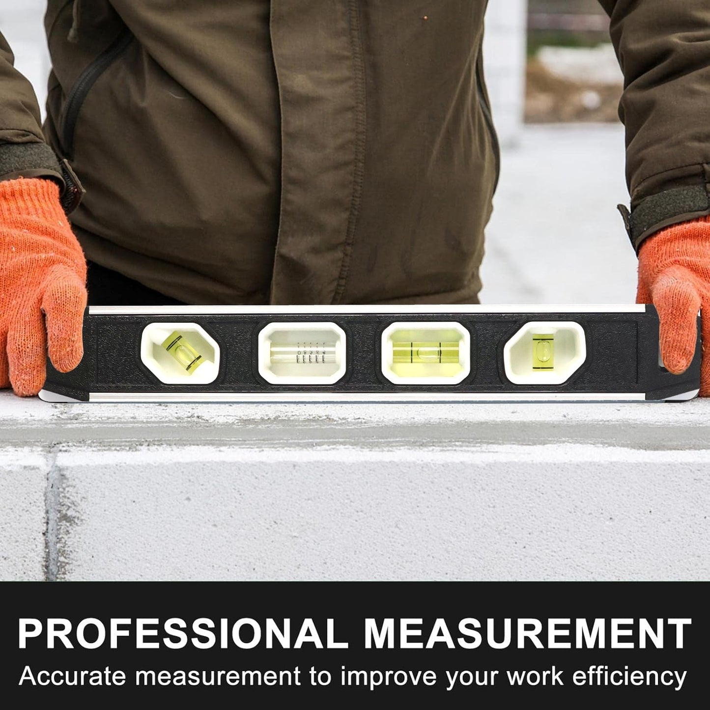 Professional Aluminum Spirit Level Measuring Tool  (B Grade / 1 Pc)