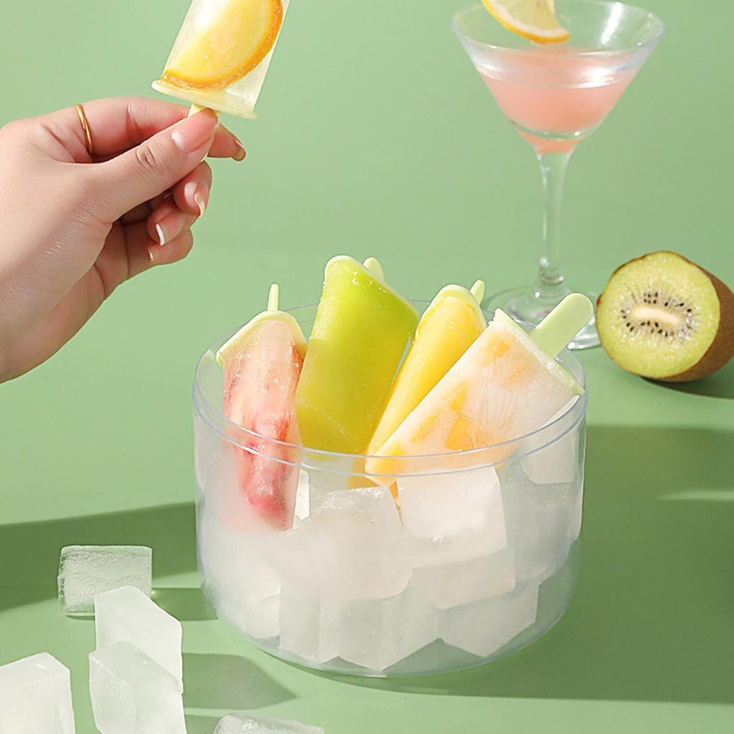 Ice Cream Candy Molds With Sticks Easy Release Summer Party Supplies sicles Candy Molds (8 Candy Mold Maker)