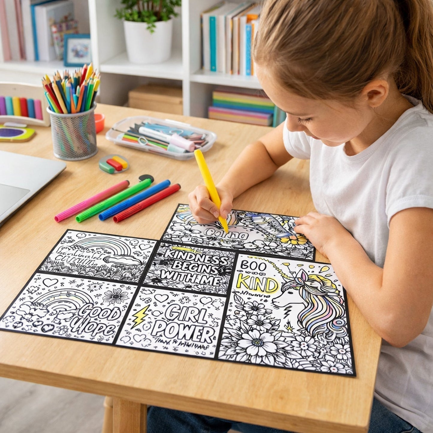 Creative Kids Colouring & Activity Poster Set (11 Pc)