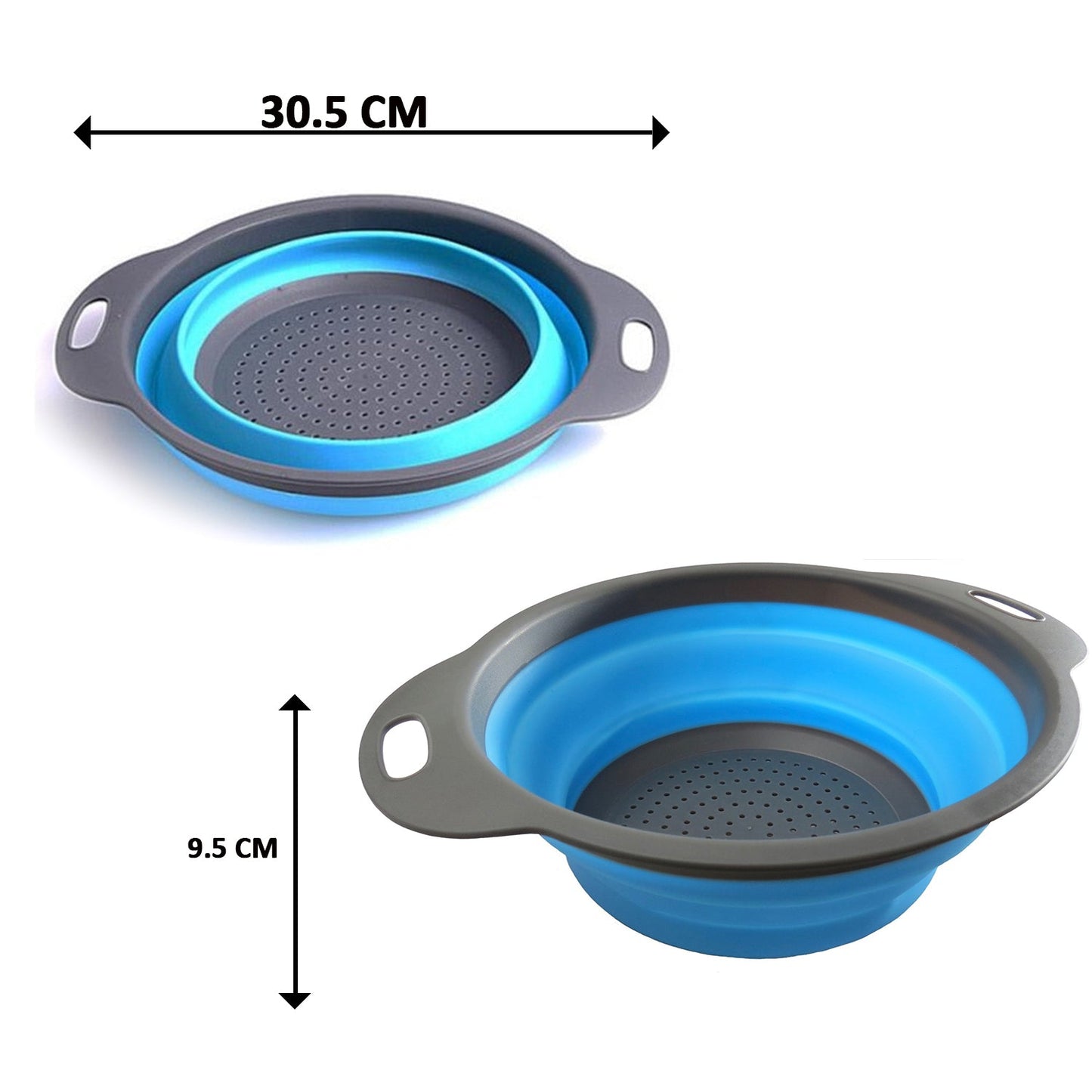 Round Sili Strain used in all kinds of household and official kitchen purposes as a Foldable utensil.