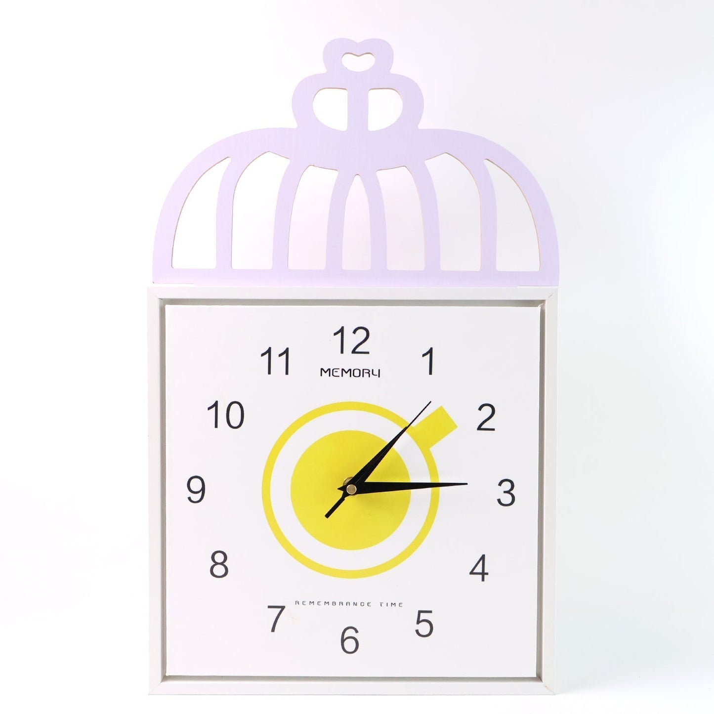 Decorative Square Wall Clock Battery Operated â€“ 1 Pc