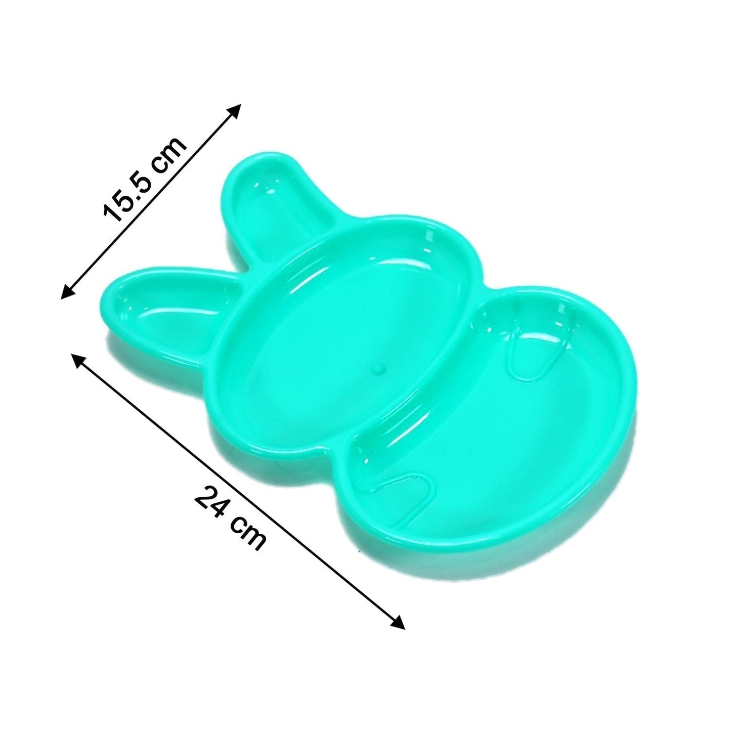 6-Piece Rabbit Shape Dish Set for Kids (Multicolor)