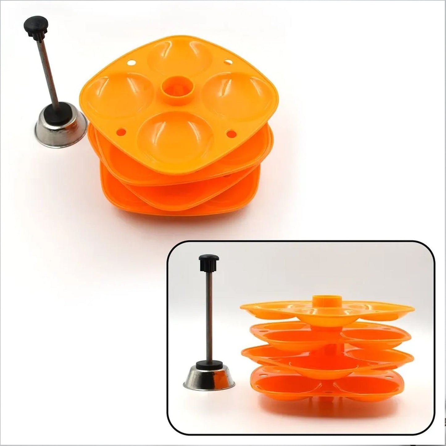 3 Layer Idli Stand for Holding and Serving Idlis (Household Kitchen Use)