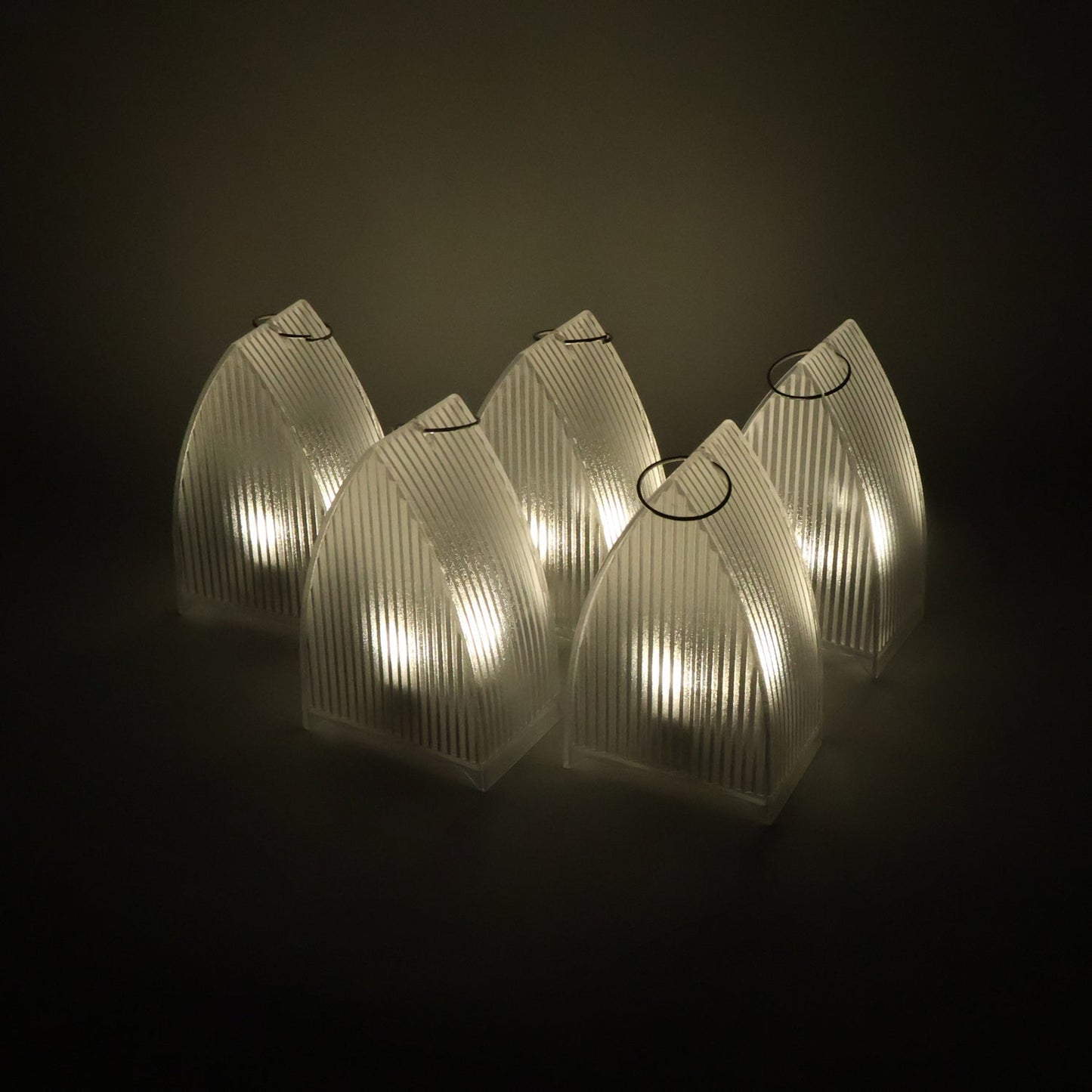LED Flameless Decorative Lantern Lights - (5 Pc / Set)