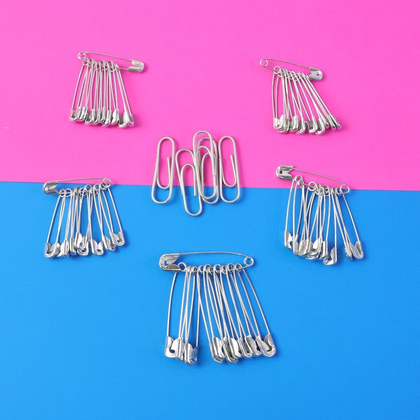 Multipurpose Metal Safety Pin Assortment Set