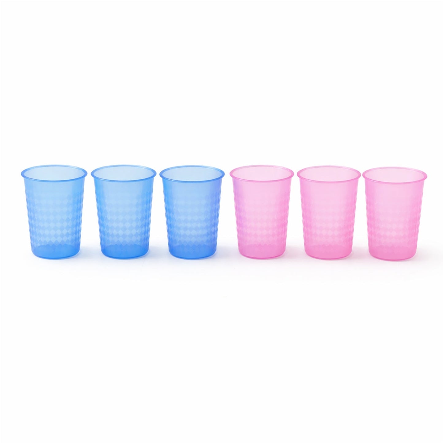 Unbreakable Plastic Drinking Glass Set of 6 (200 ML Each)