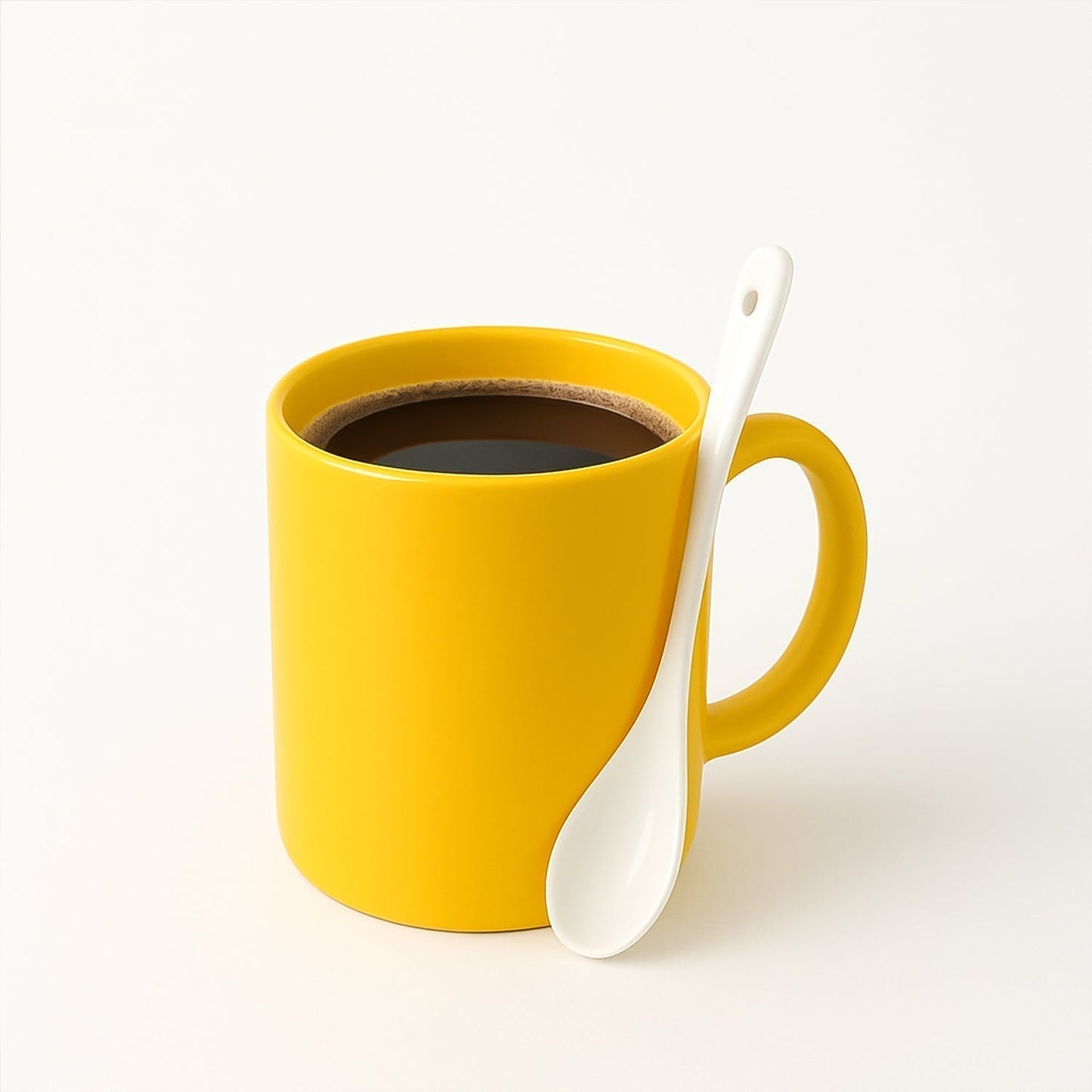 Elegant Plastic Mug with Matching Spoon