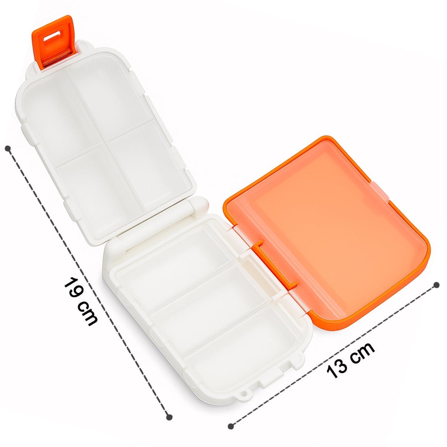 Portable Dual-Sided Pill Organizer Box (1 Pc)