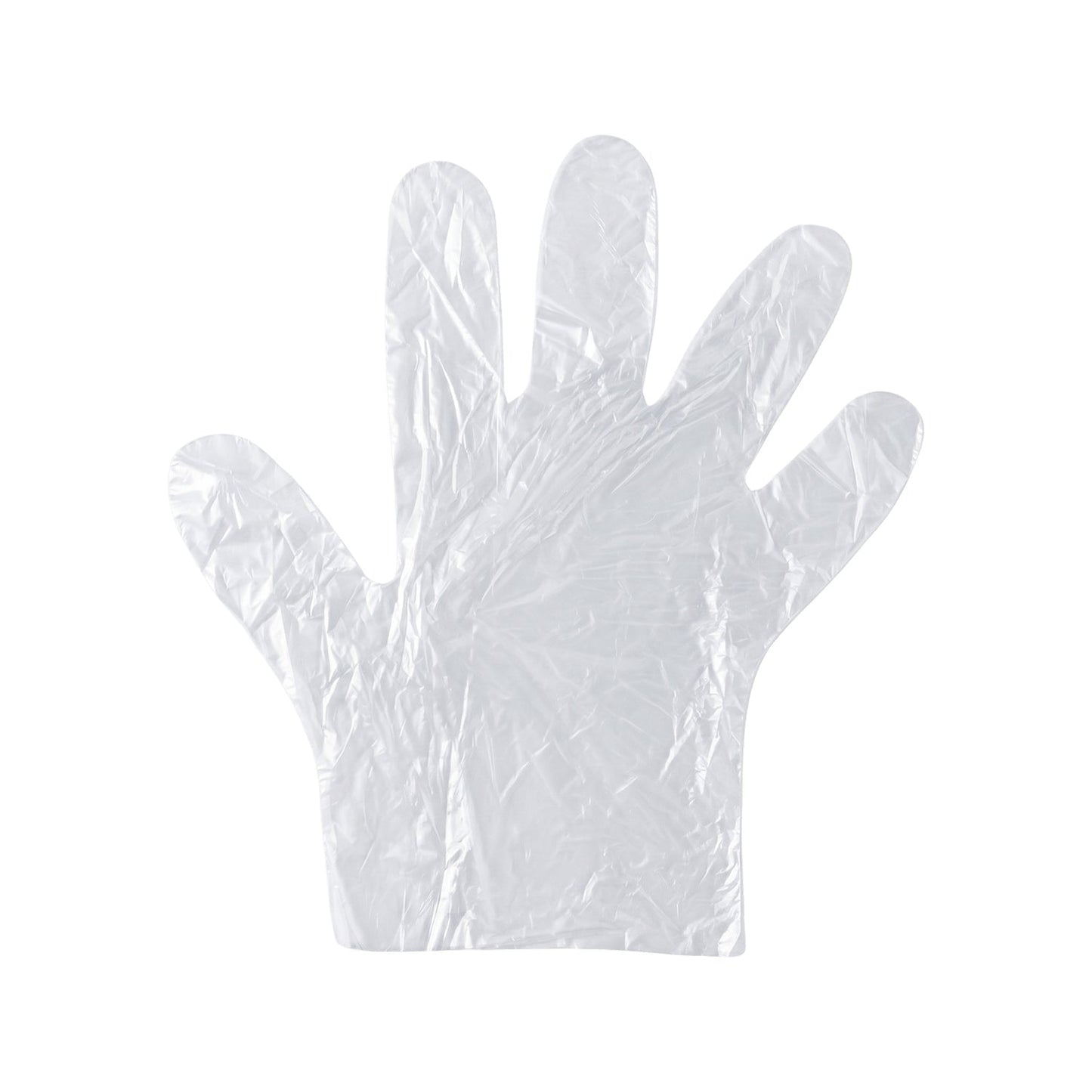 Disposable Clear Plastic Gloves (100  Pc, Medium)