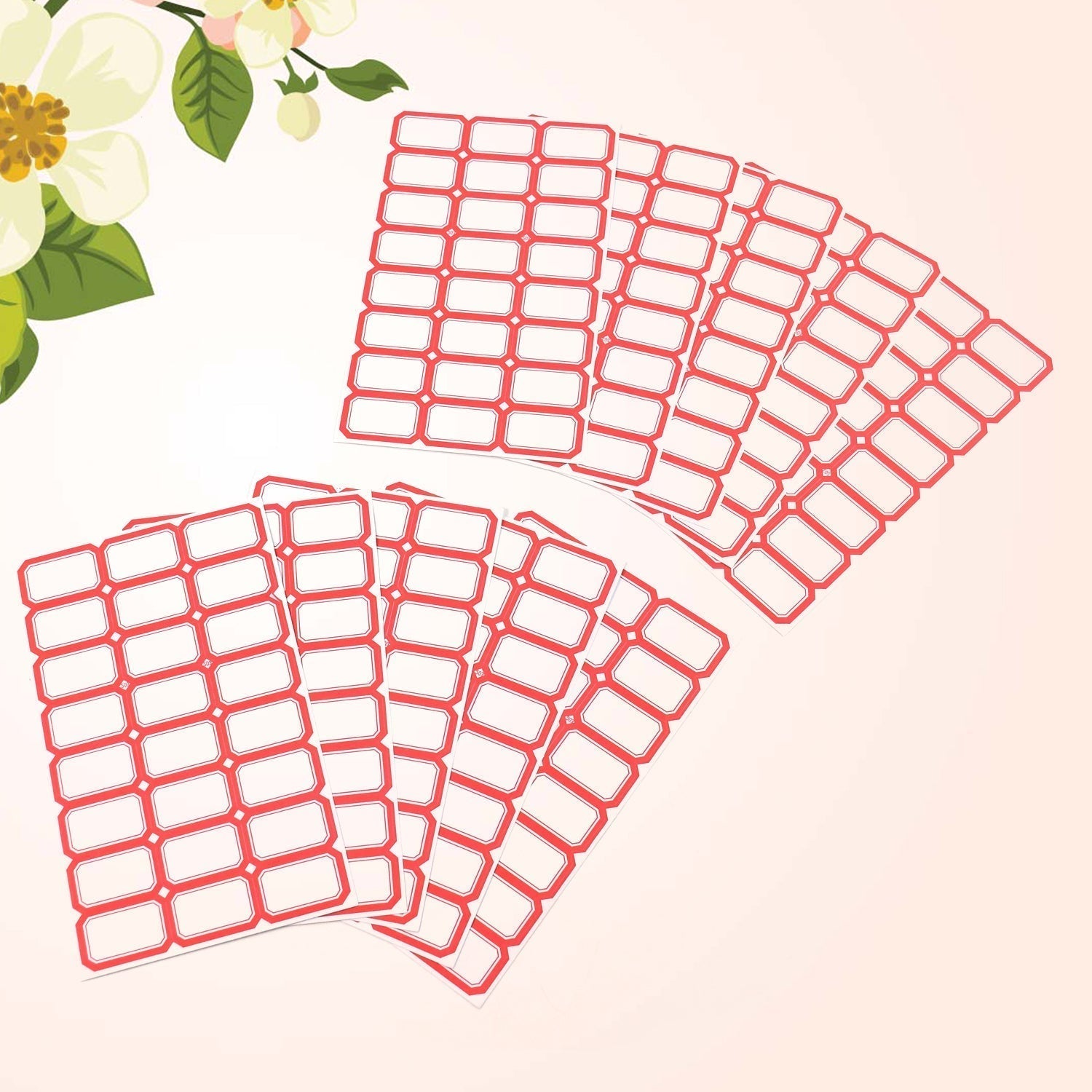 Multipurpose Blank Label Sticker Sheets Pack of Sheets (10 Sheet Set)