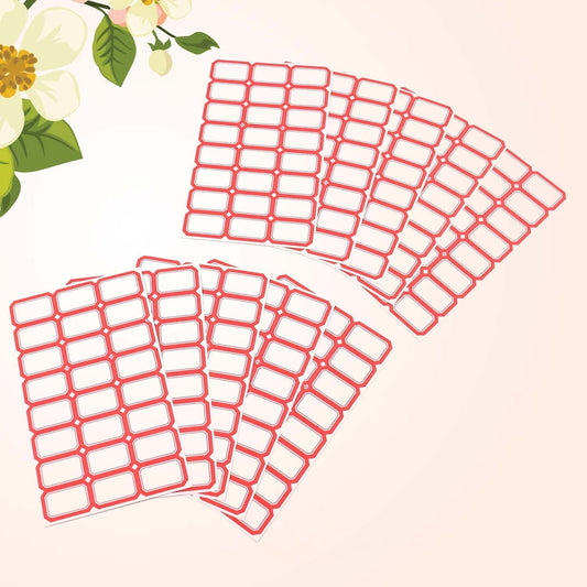 Multipurpose Blank Label Sticker Sheets Pack of Sheets (10 Sheet Set)