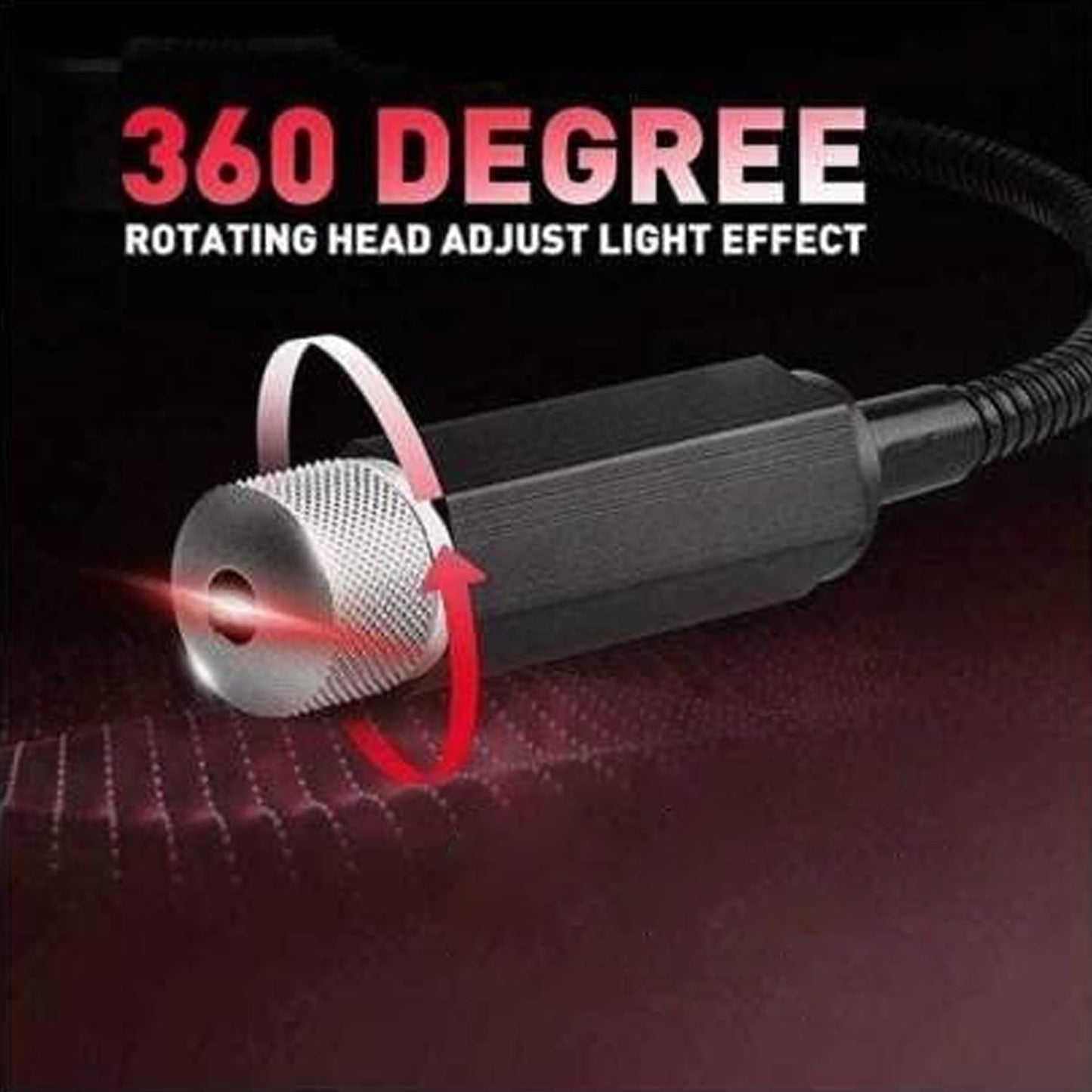 USB Star Projector – Adjustable Night Light for Home & Car