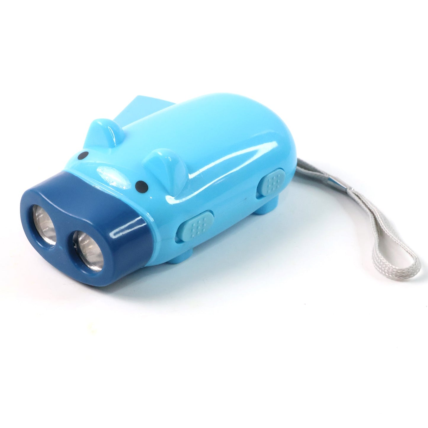 2-LED Hand Press Torch â€“ Battery-Free Hand Crank Flashlight