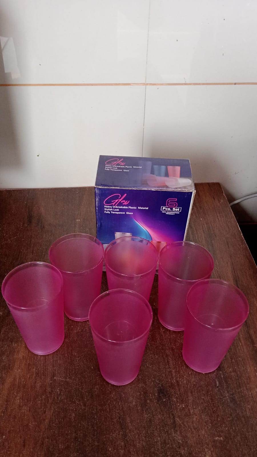 Large Glass Set – Ideal for Kitchens & Offices, Perfect for Water & Beverages (6-Piece)