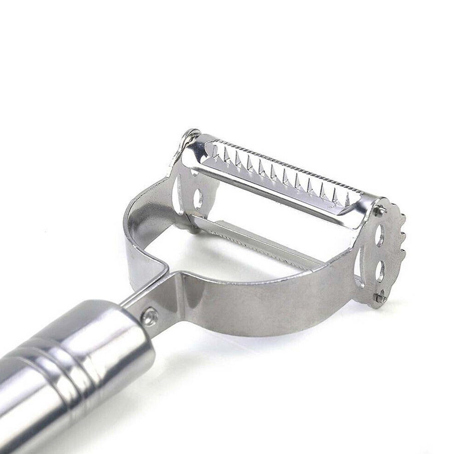 Stainless Steel 2-in-1 Potato Peeler - Multifunctional Julienne Cutter for Vegetables & Fruits