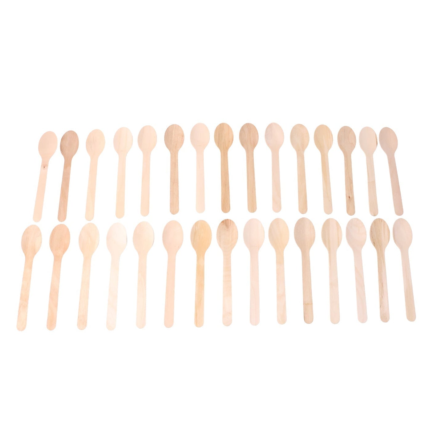 160mm Wooden Spoon â€“ 30 Pcs Pack