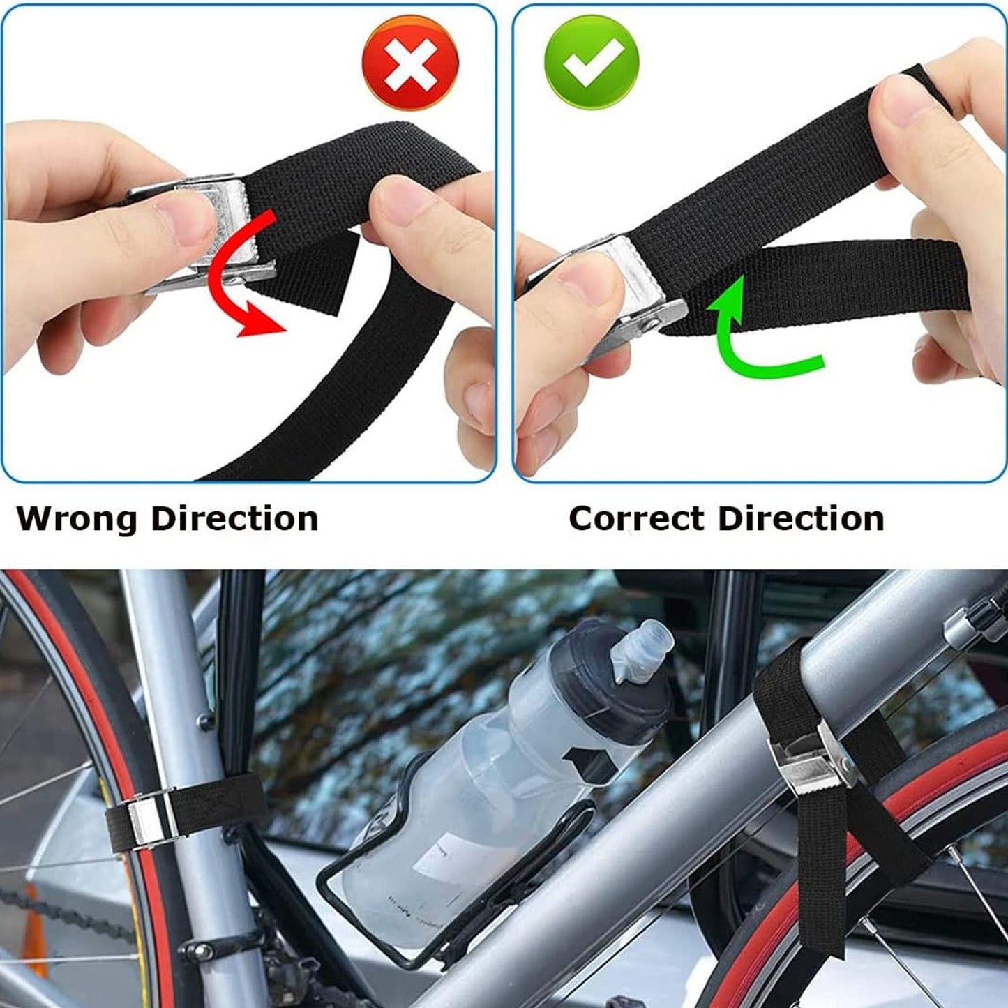 Heavy-Duty Luggage Tie Down Strap Set â€“ (2 Pc / 75 cm)