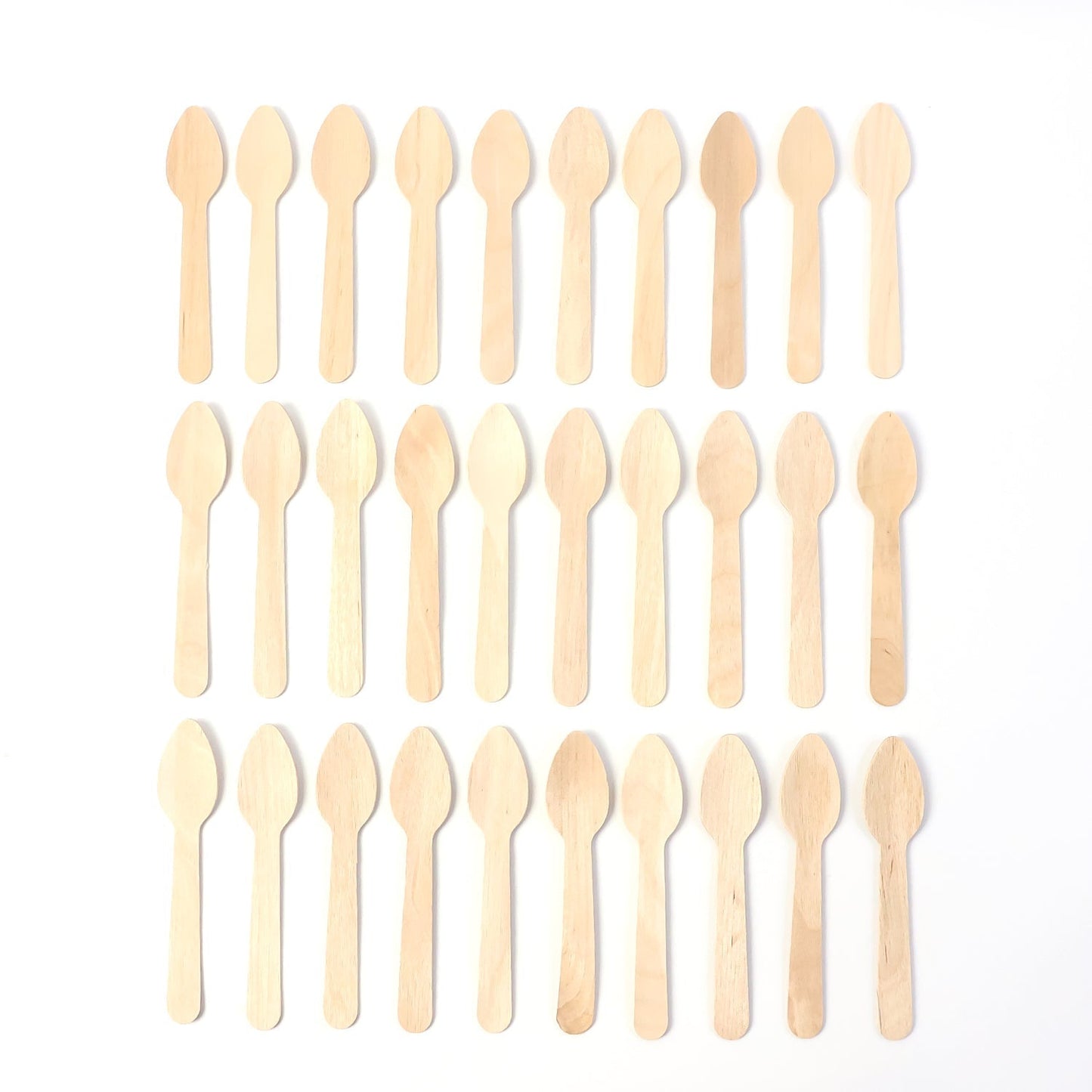 110mm Wooden Tea Spoon â€“ 30 Pcs Pack