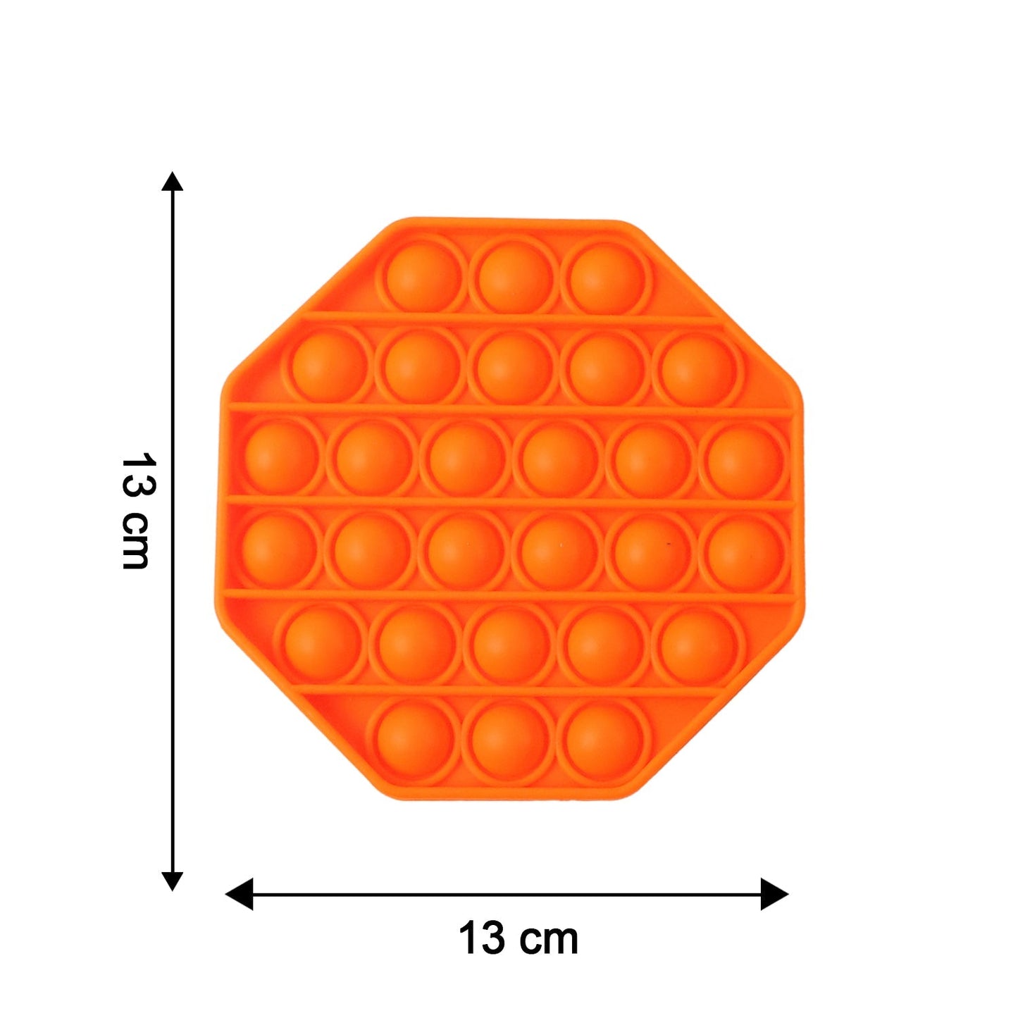 Premium Hexagon Shape Silicone Pop It Fidget Toy (1 Pc)